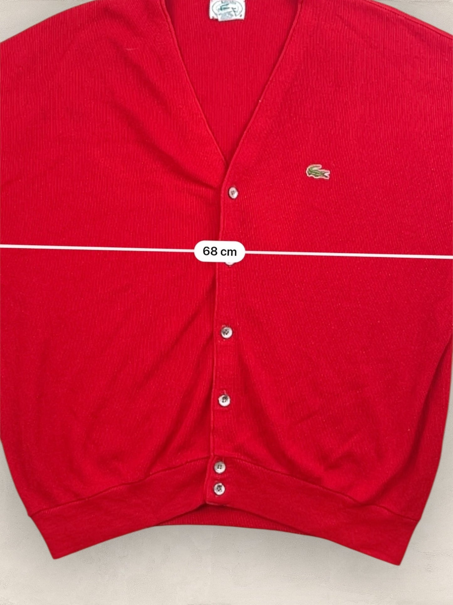 Cardigan Homme Lacoste Izod Rouge XL Ref:3325 - Rouge - XL - amifrip