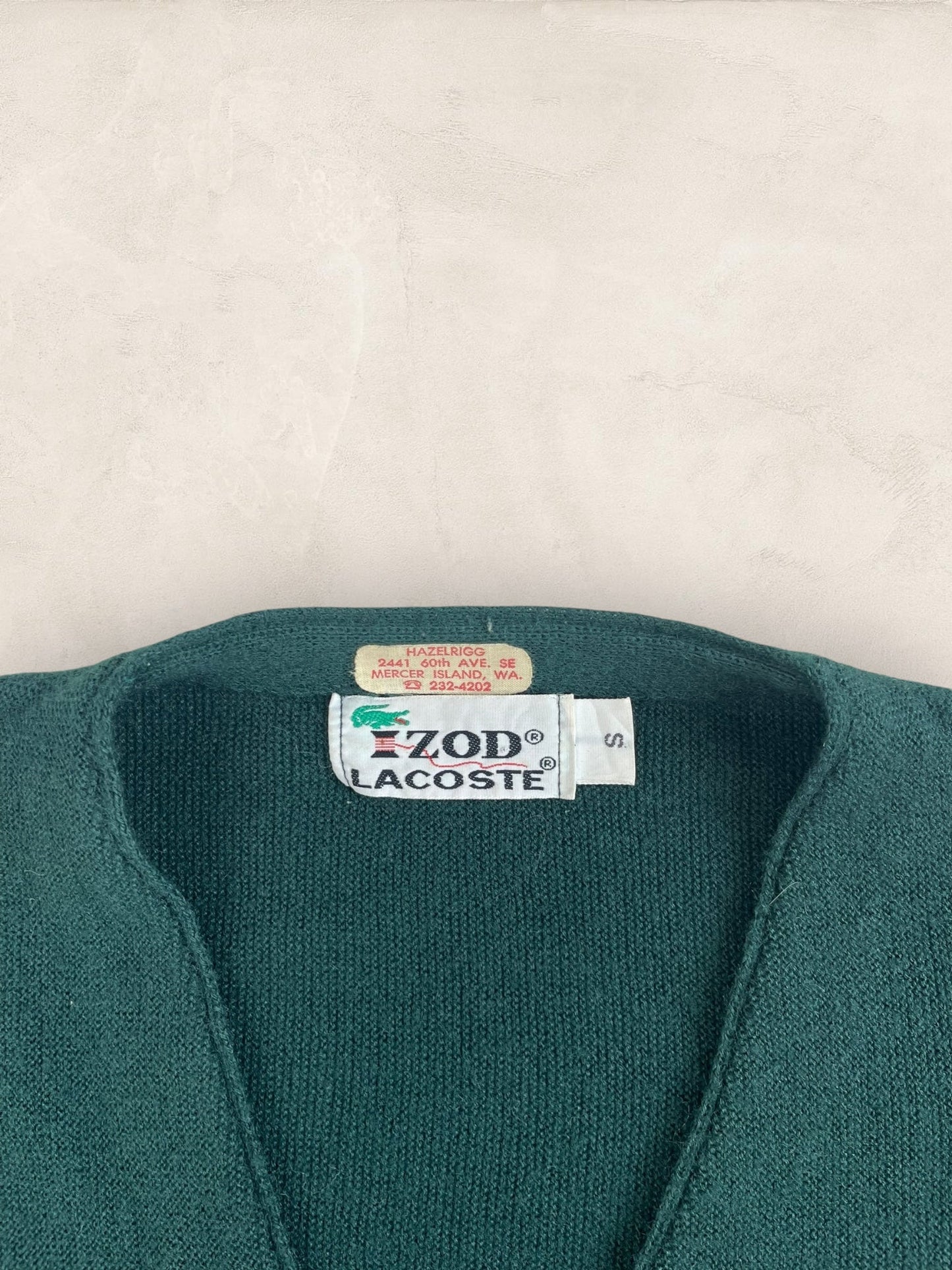 Cardigan Homme Lacoste Izod Vert S Ref:3332 - Kaki - S - amifrip