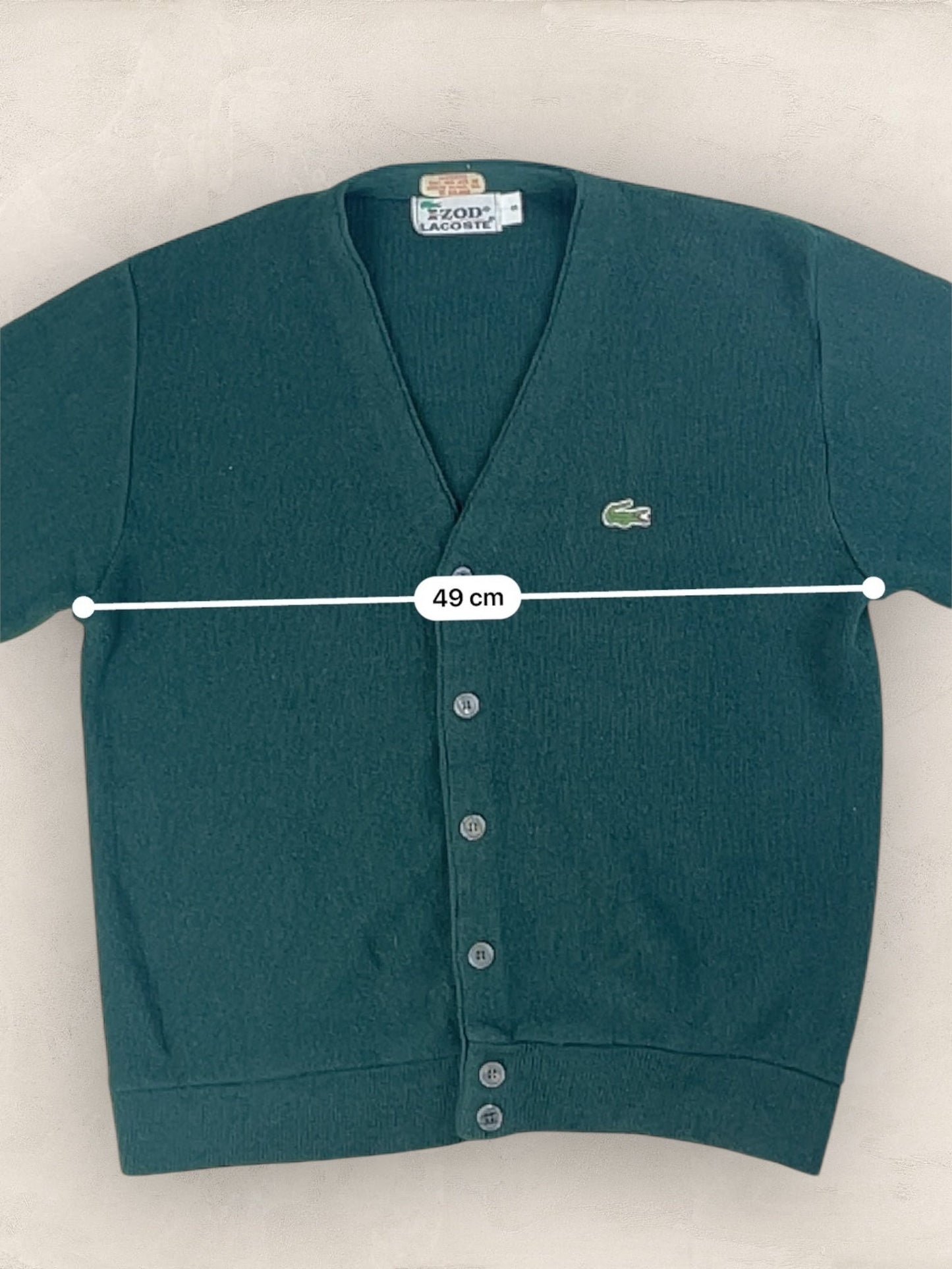 Cardigan Homme Lacoste Izod Vert S Ref:3332 - Kaki - S - amifrip