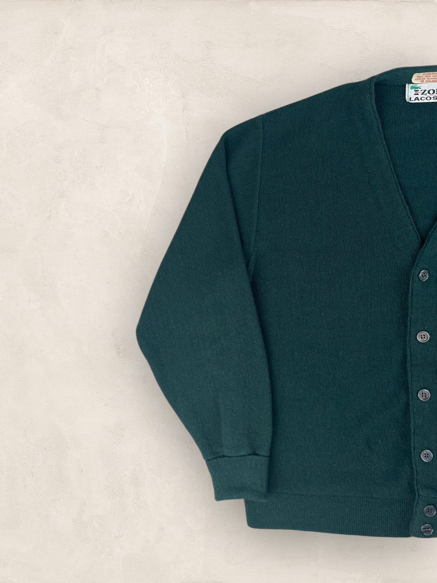 Cardigan Homme Lacoste Izod Vert S Ref:3332 - Kaki - S - amifrip