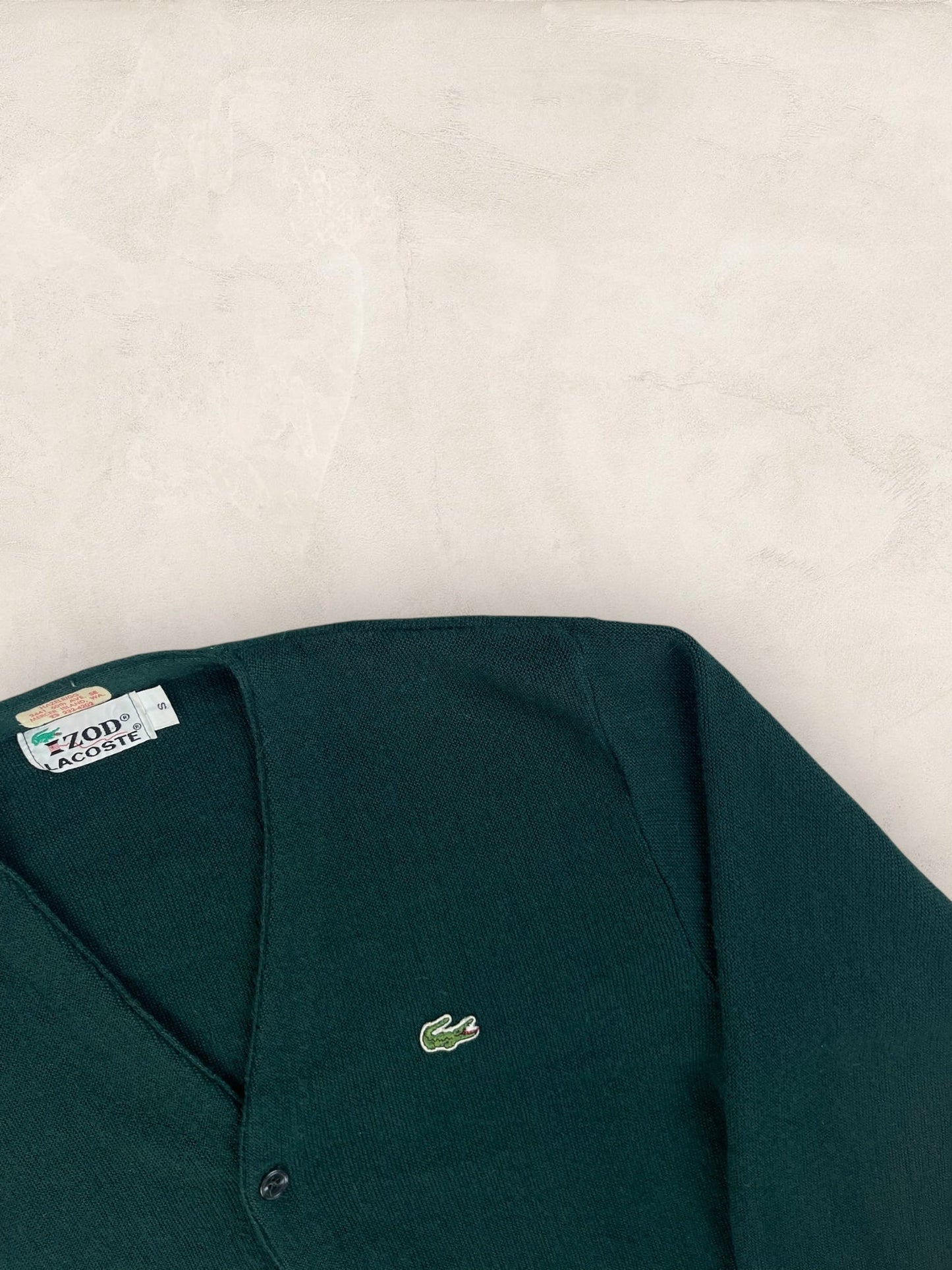 Cardigan Homme Lacoste Izod Vert S Ref:3332 - Kaki - S - amifrip