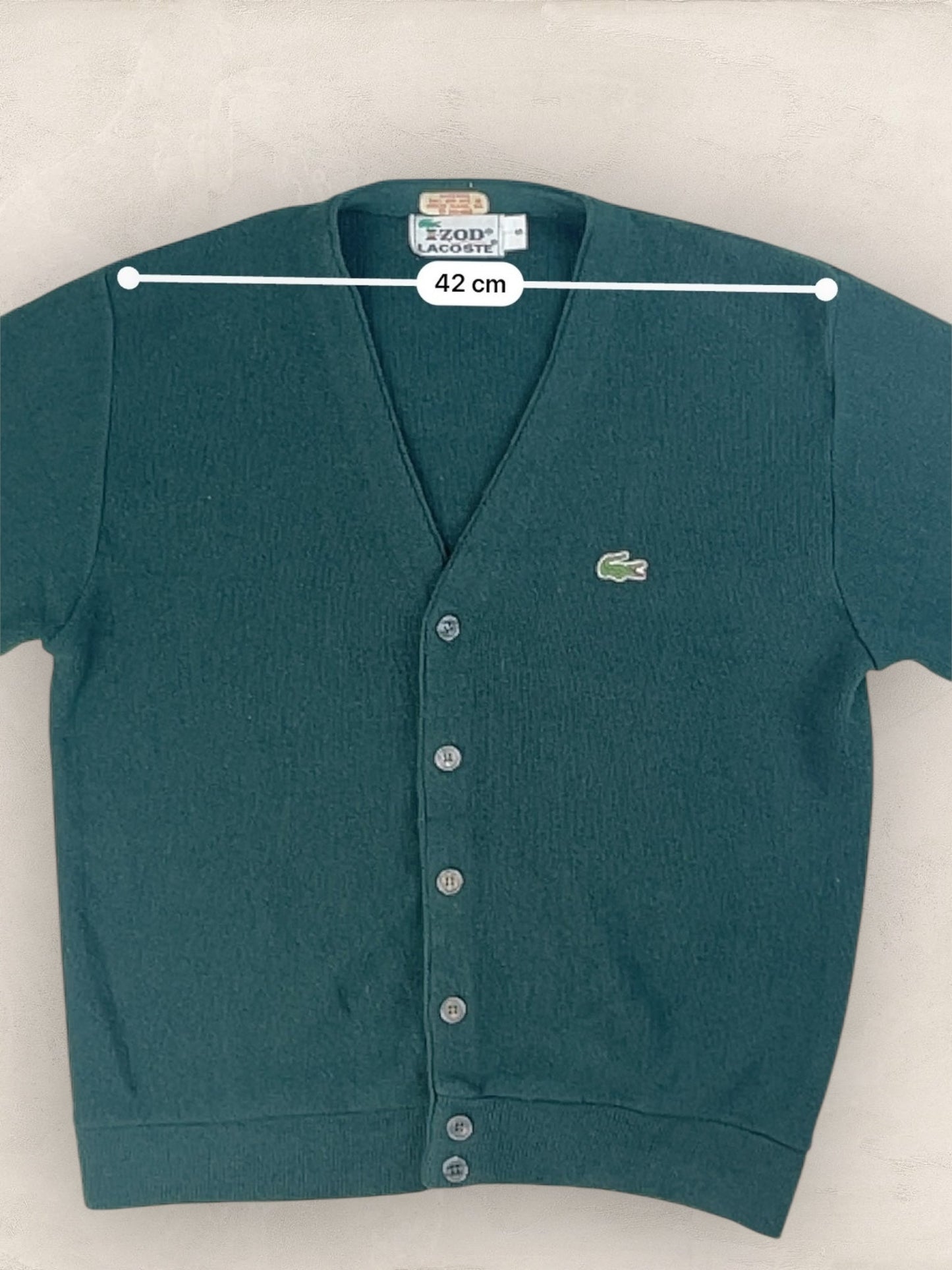 Cardigan Homme Lacoste Izod Vert S Ref:3332 - Kaki - S - amifrip
