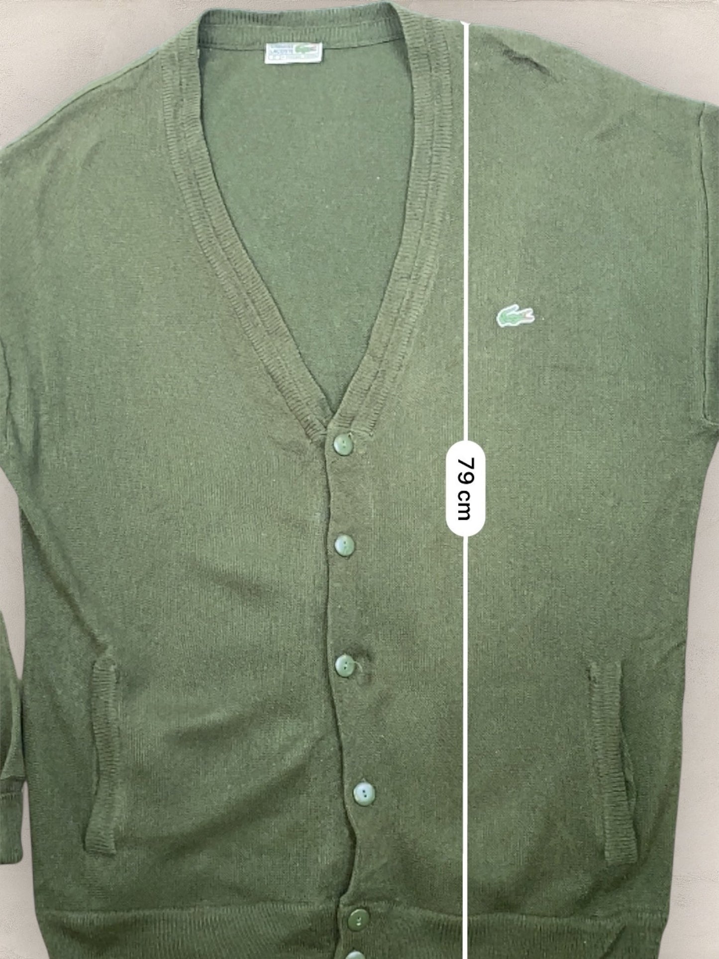 Cardigan Homme Lacoste Kaki XL Ref:3195 - Kaki - XL - amifrip