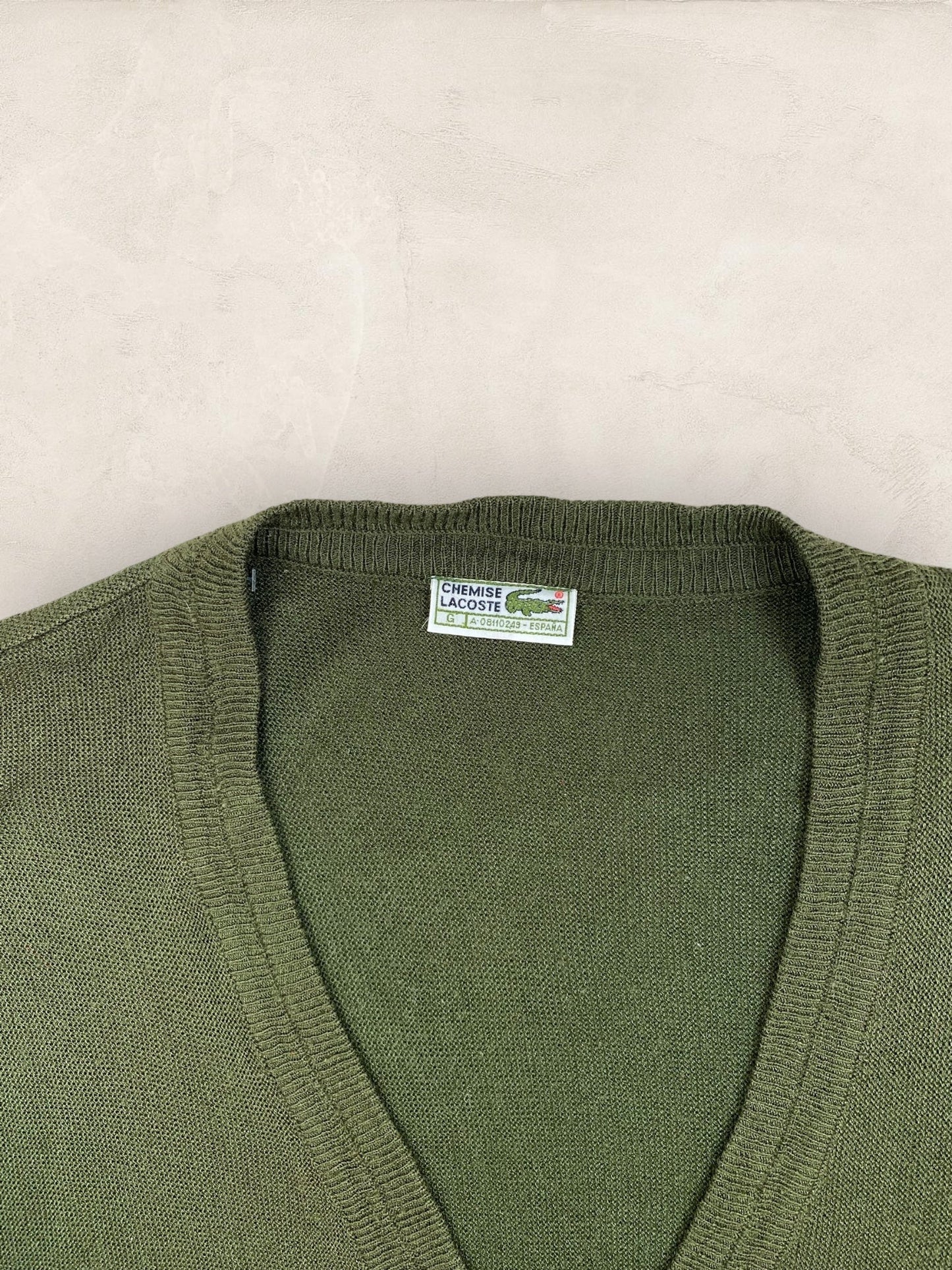 Cardigan Homme Lacoste Kaki XL Ref:3195 - Kaki - XL - amifrip