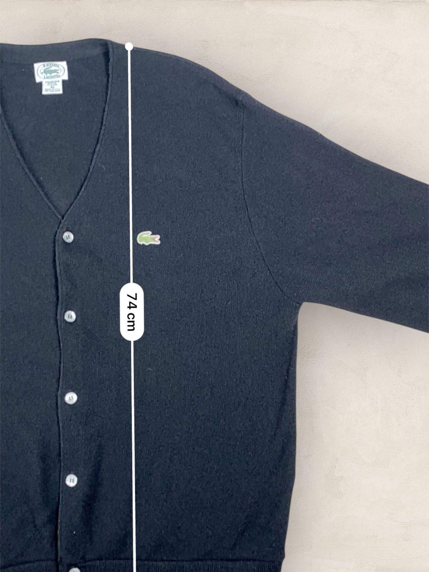 Cardigan Homme Lacoste NOIR XL Ref:2868 - NOIR - XL - amifrip - Friperie en ligne et vêtements vintage