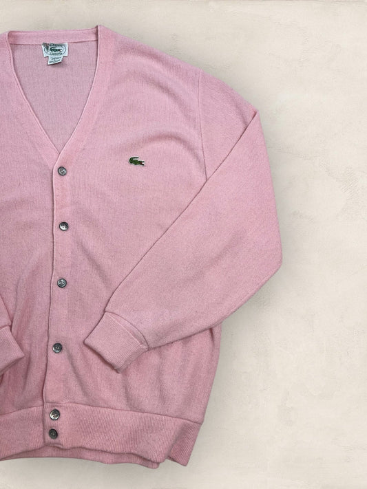 Cardigan Homme Lacoste Rose L Ref:3048 - Rose - L - amifrip - Friperie en ligne et vêtements vintage