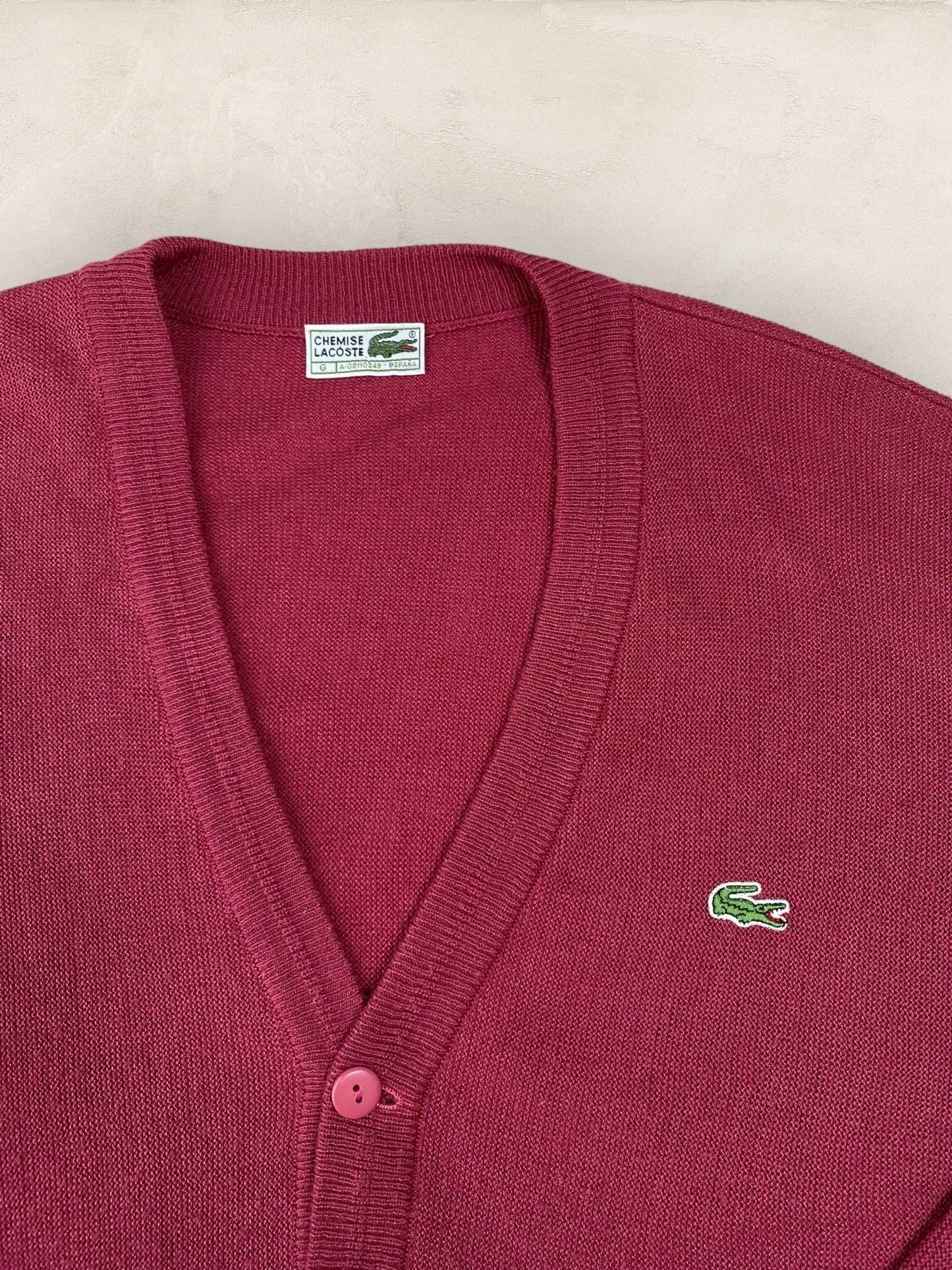 Cardigan Homme Lacoste ROSE XL Ref:2862 - ROSE - XL - amifrip - Friperie en ligne et vêtements vintage