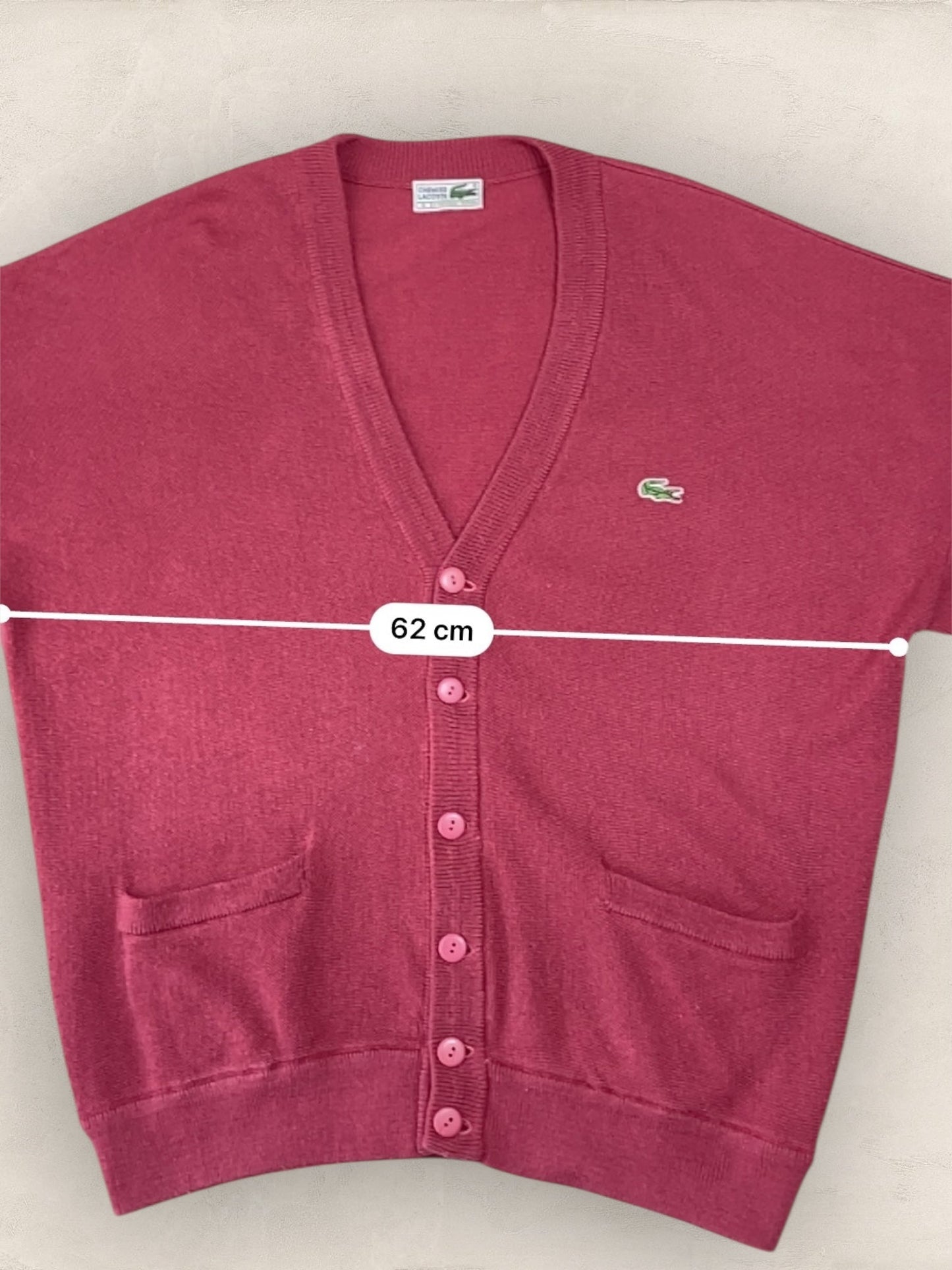 Cardigan Homme Lacoste ROSE XL Ref:2862 - ROSE - XL - amifrip - Friperie en ligne et vêtements vintage