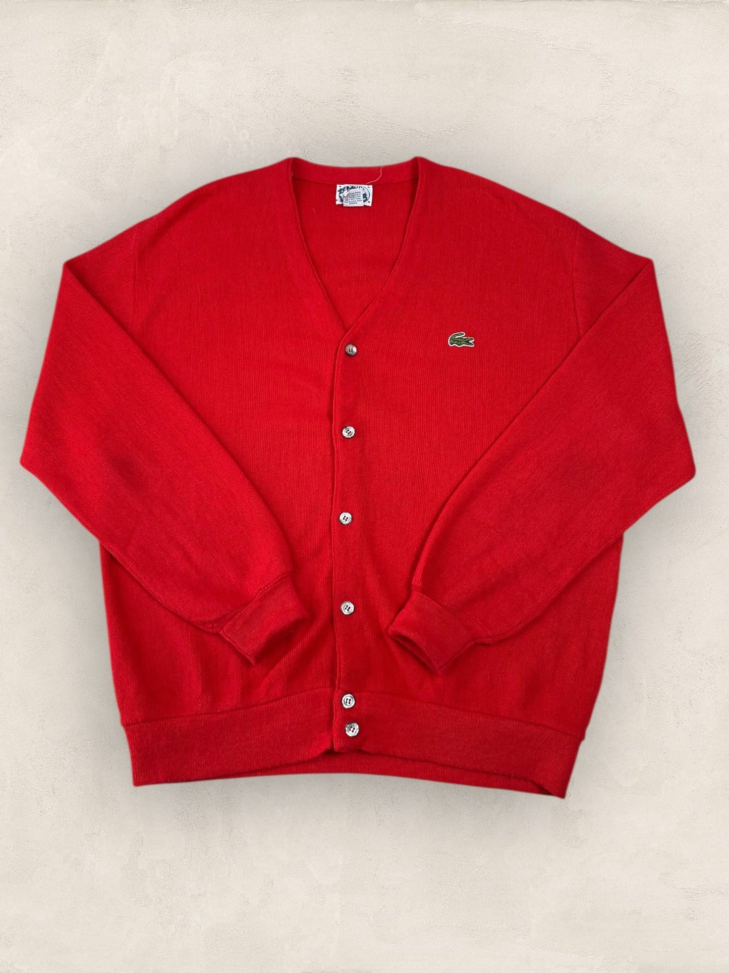 Cardigan Homme Lacoste ROUGE L Ref:2846 - ROUGE - L - amifrip - Friperie en ligne et vêtements vintage