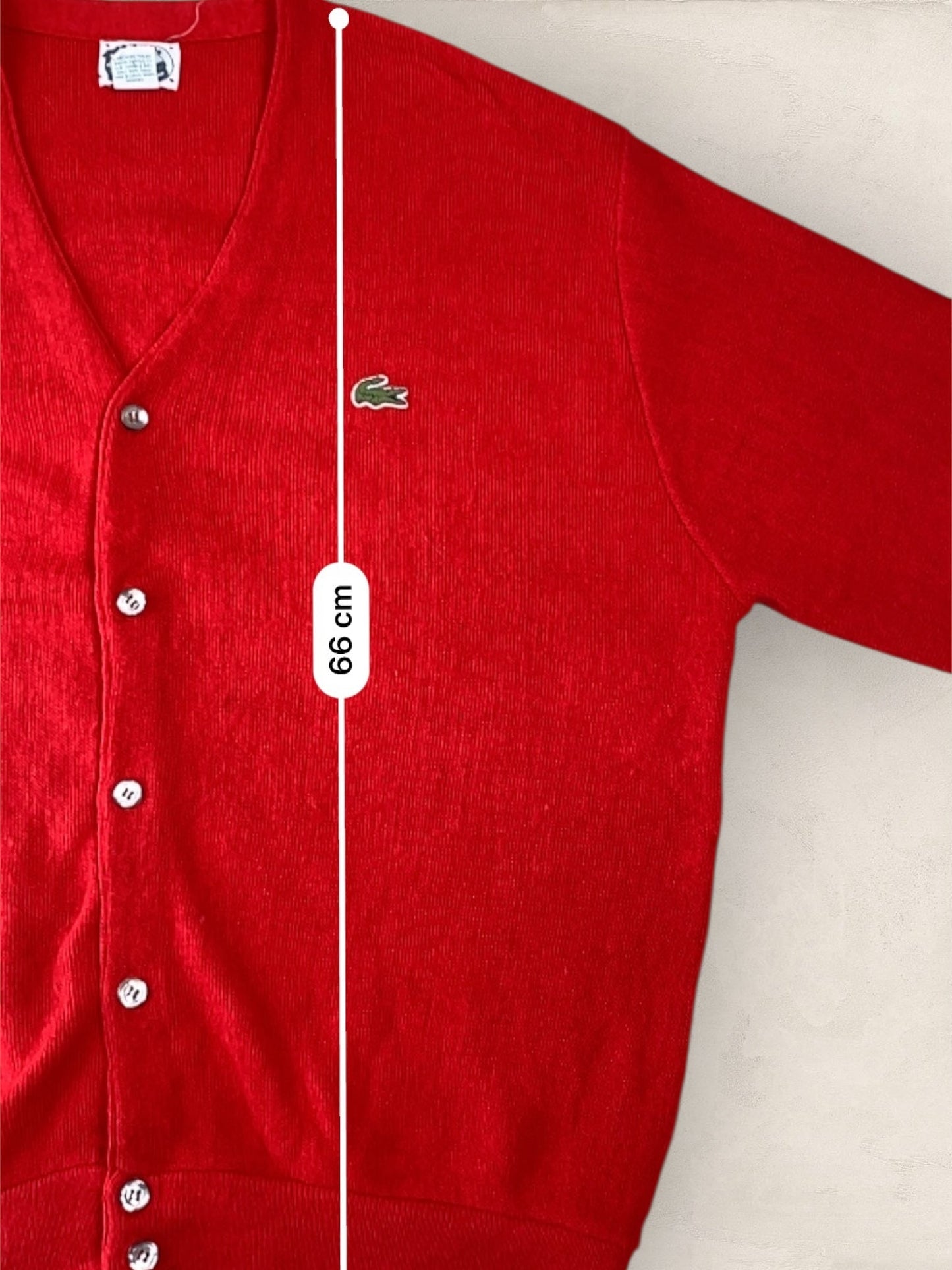 Cardigan Homme Lacoste ROUGE L Ref:2846 - ROUGE - L - amifrip - Friperie en ligne et vêtements vintage