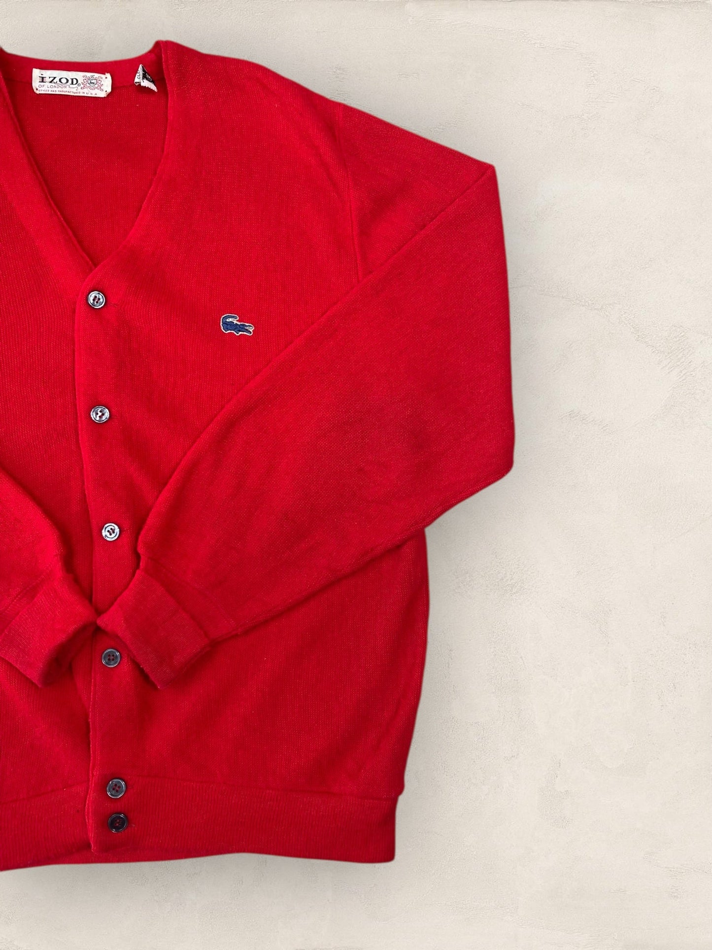 Cardigan Homme Lacoste ROUGE M Ref:2873 - ROUGE - M - amifrip - Friperie en ligne et vêtements vintage
