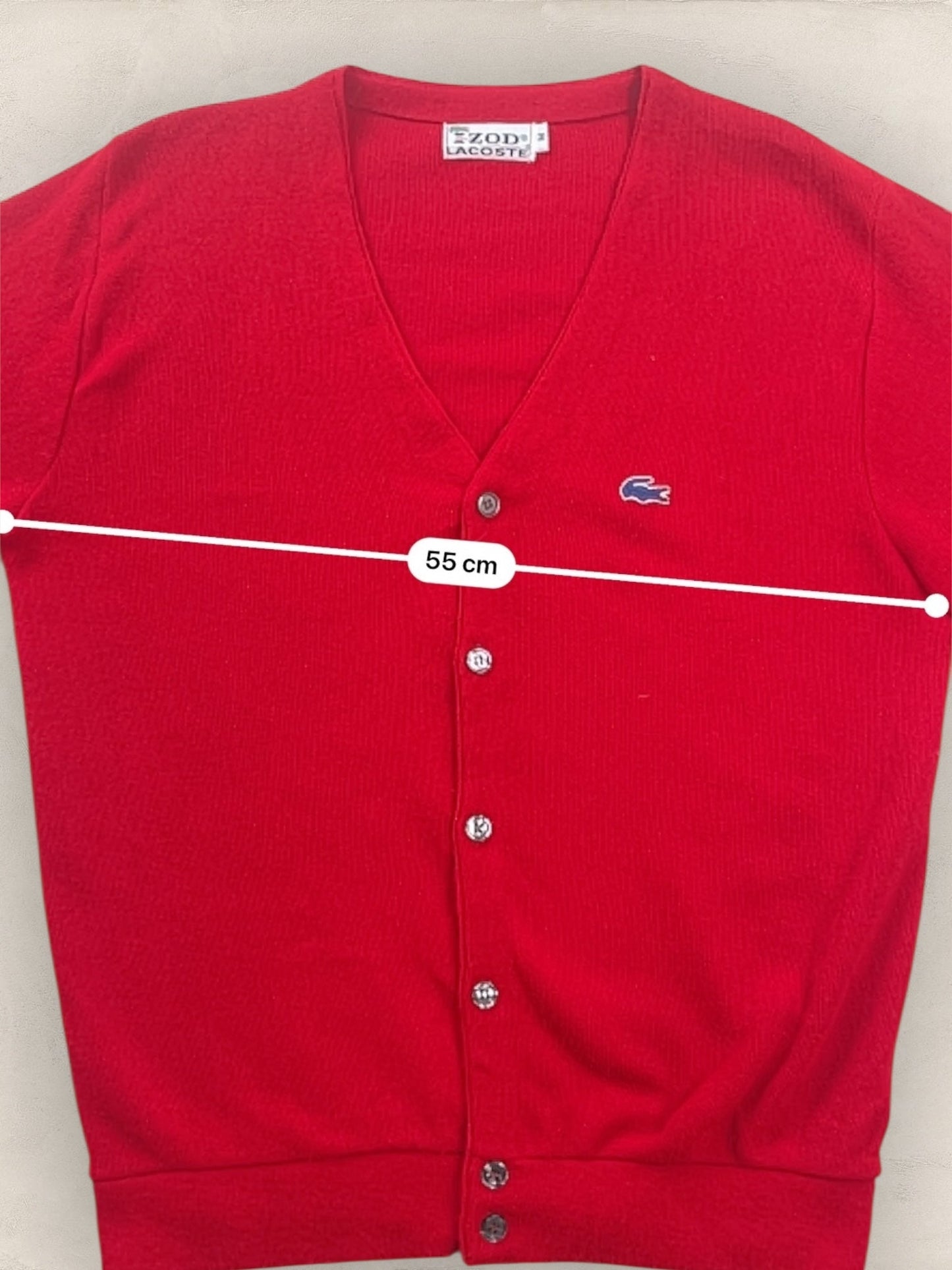 Cardigan Homme Lacoste Rouge M Ref:3111 - Rouge - M - amifrip