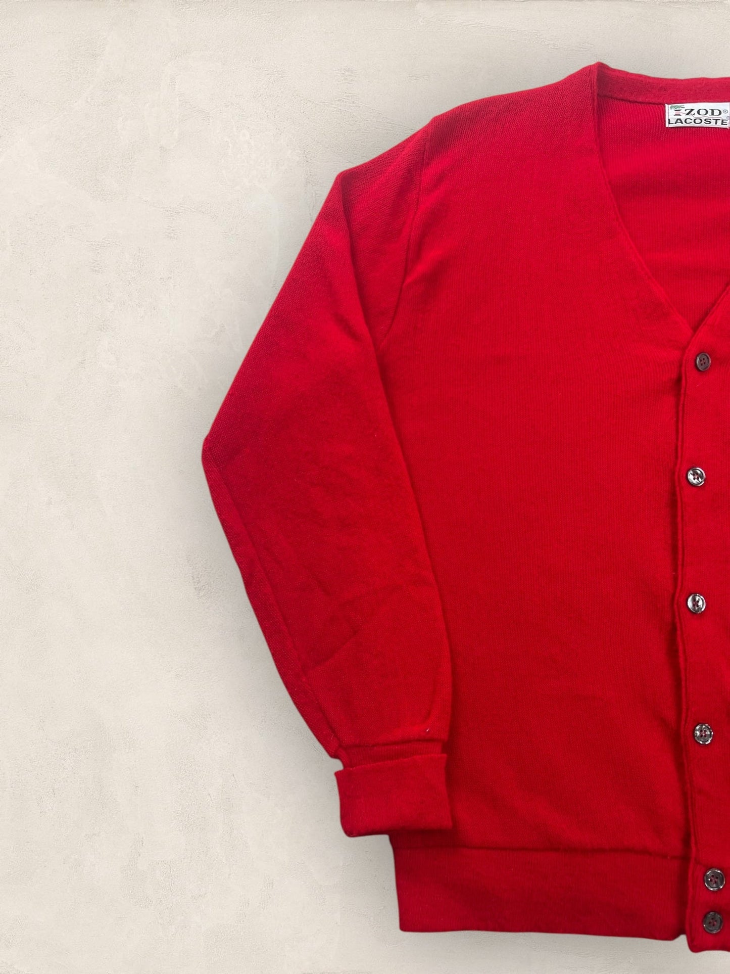 Cardigan Homme Lacoste Rouge M Ref:3111 - Rouge - M - amifrip