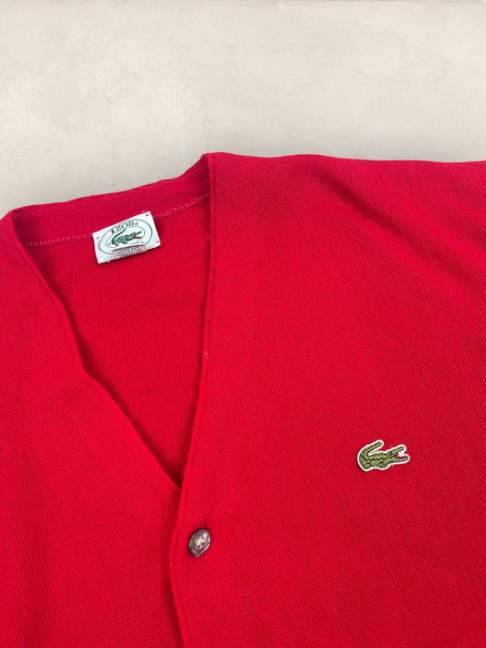 Cardigan Homme Lacoste Rouge M Ref:3187 - Rouge - M - amifrip