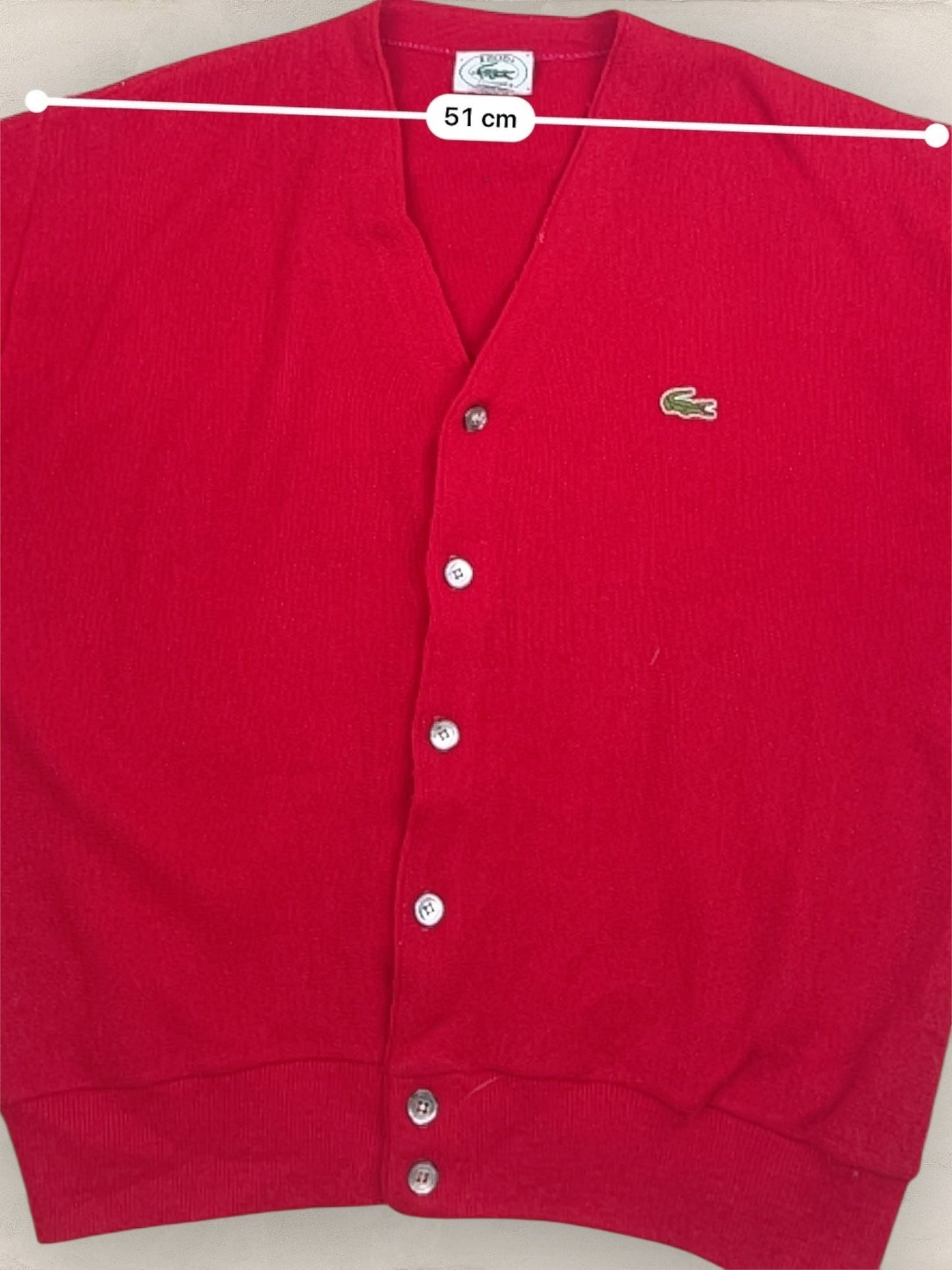 Cardigan Homme Lacoste Rouge M Ref:3187 - Rouge - M - amifrip