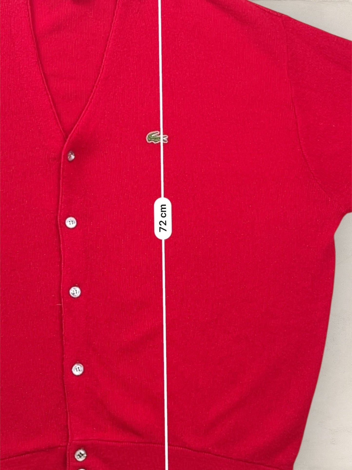 Cardigan Homme Lacoste Rouge XL Ref:3129 - Rouge - XL - amifrip