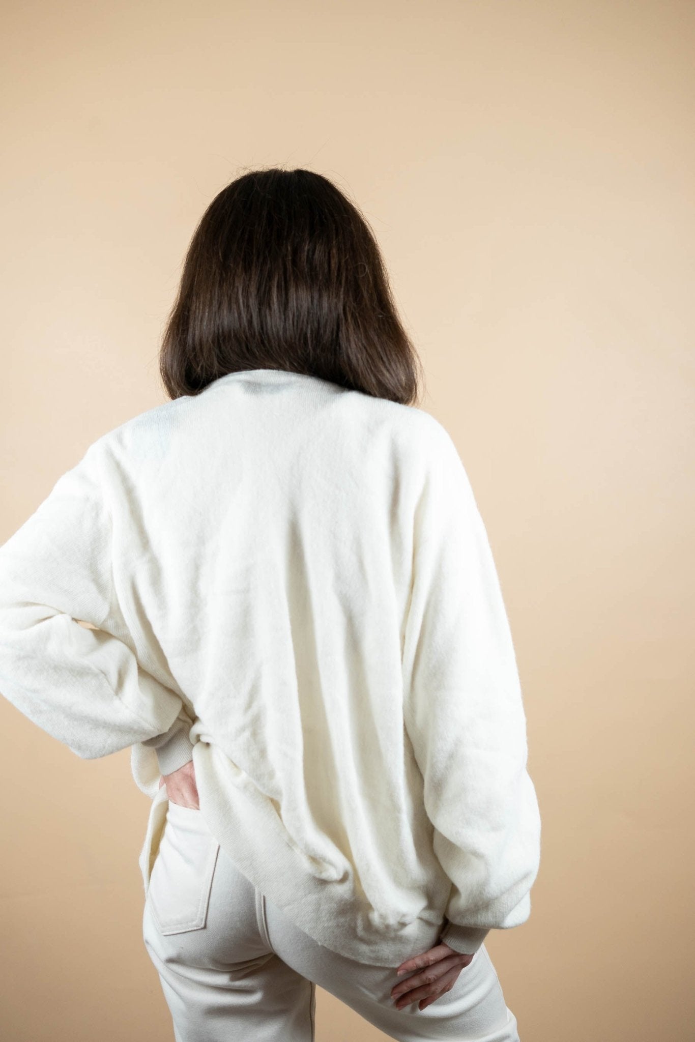 Cardigan Lacoste Vintage ref: 1613 - BLANC - M - amifrip - Friperie en ligne et vêtements vintage