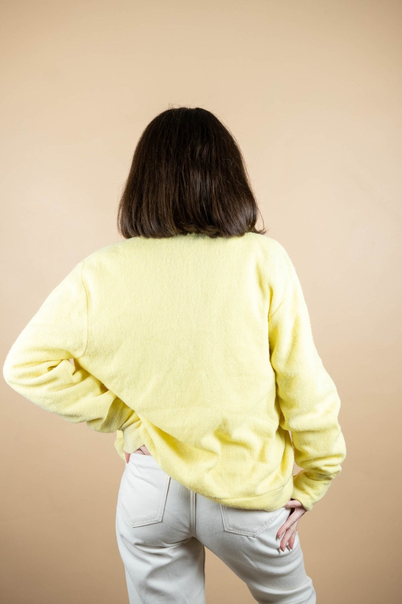 Cardigan Lacoste Vintage ref: 1627 - JAUNE - M - amifrip - Friperie en ligne et vêtements vintage