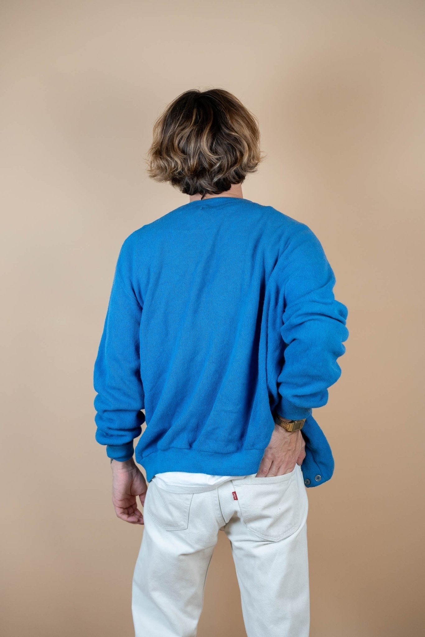 Cardigan Lacoste Vintage ref: 1634 - BLEU - XL - amifrip - Friperie en ligne et vêtements vintage