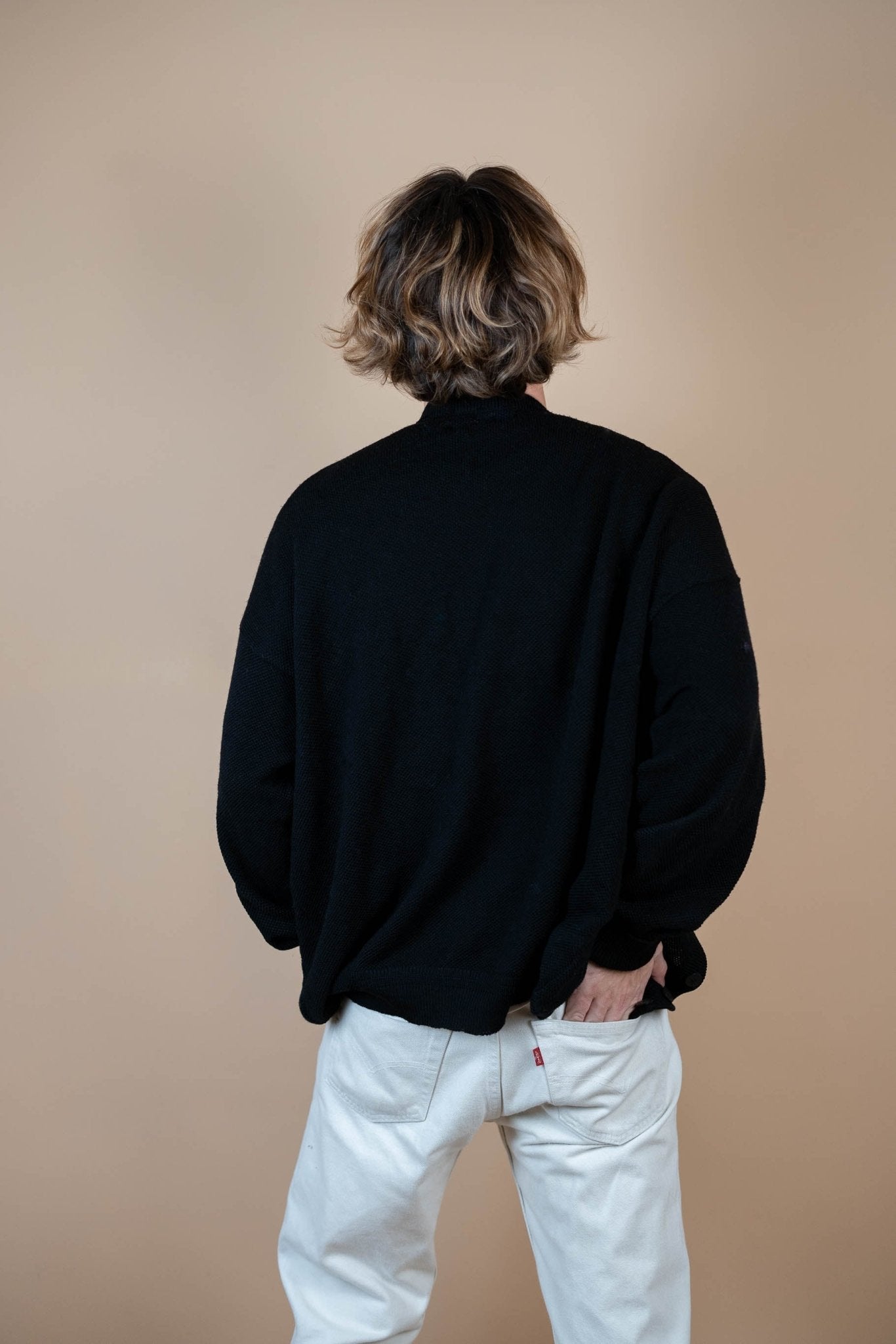 Cardigan Lacoste Vintage ref: 1639 - NOIR - XXL - amifrip - Friperie en ligne et vêtements vintage