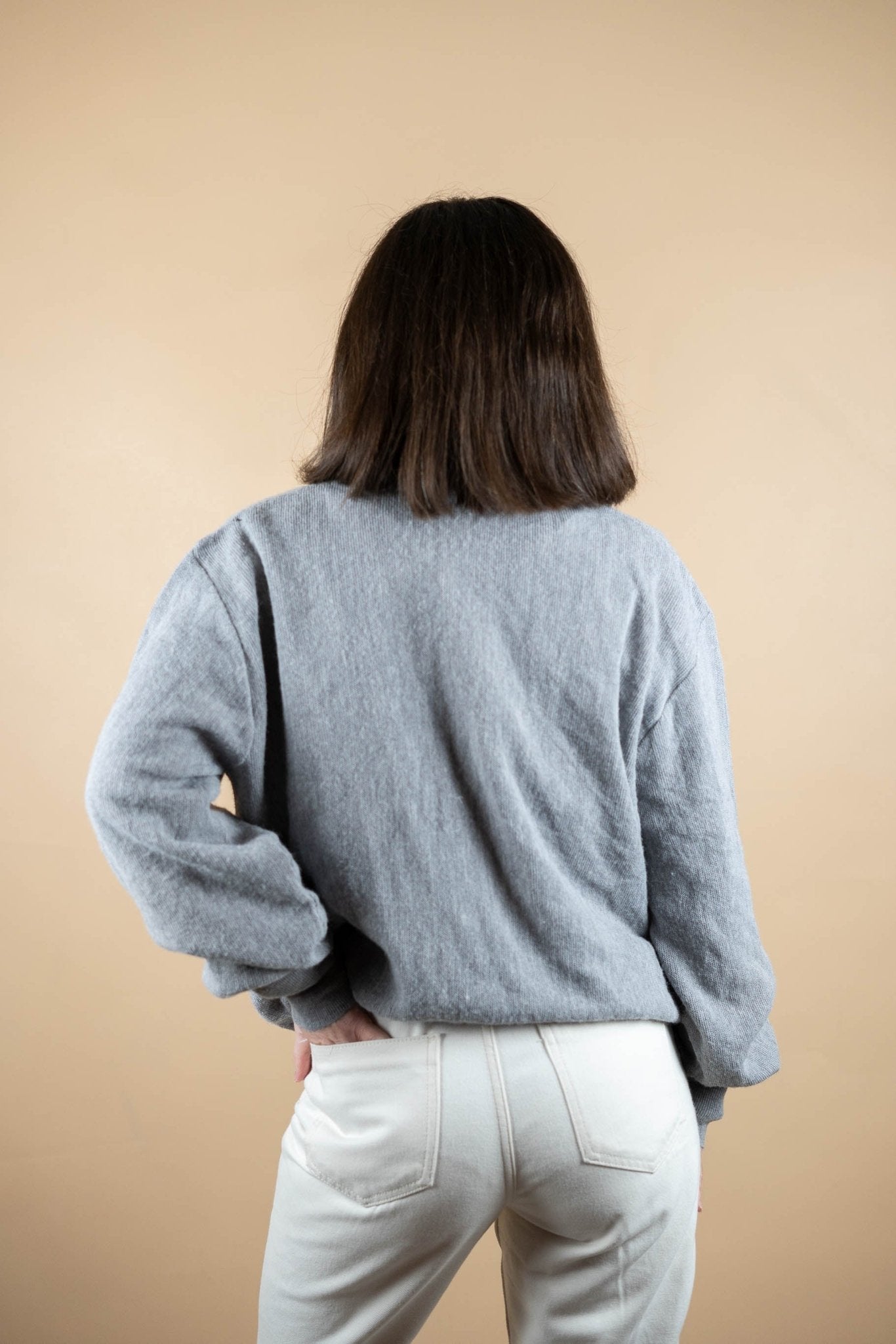 Cardigan Lacoste Vintage ref: 1645 - GRIS - L - amifrip - Friperie en ligne et vêtements vintage