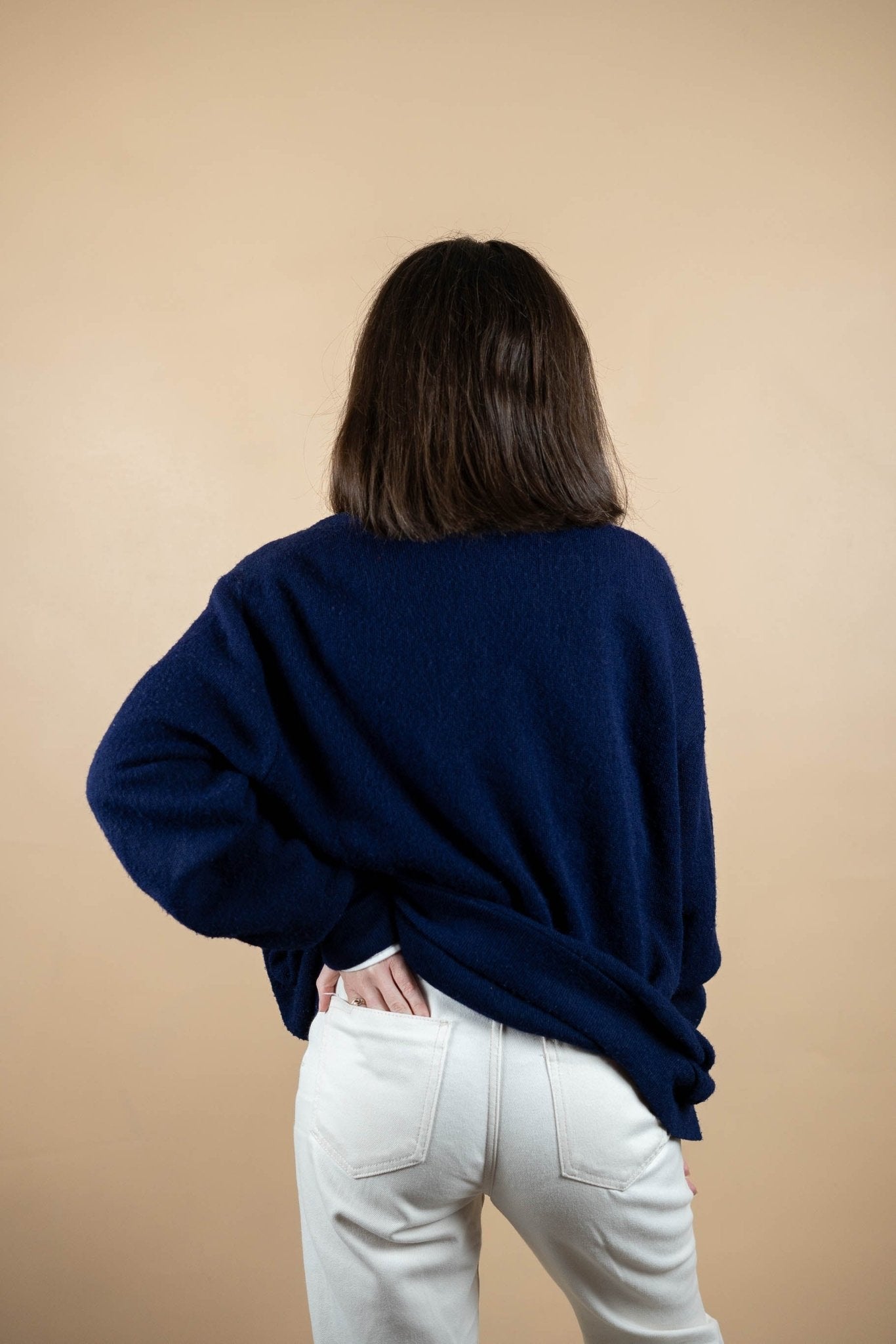 Cardigan Lacoste Vintage ref: 1651 - BLEU MARINE - XL - amifrip - Friperie en ligne et vêtements vintage