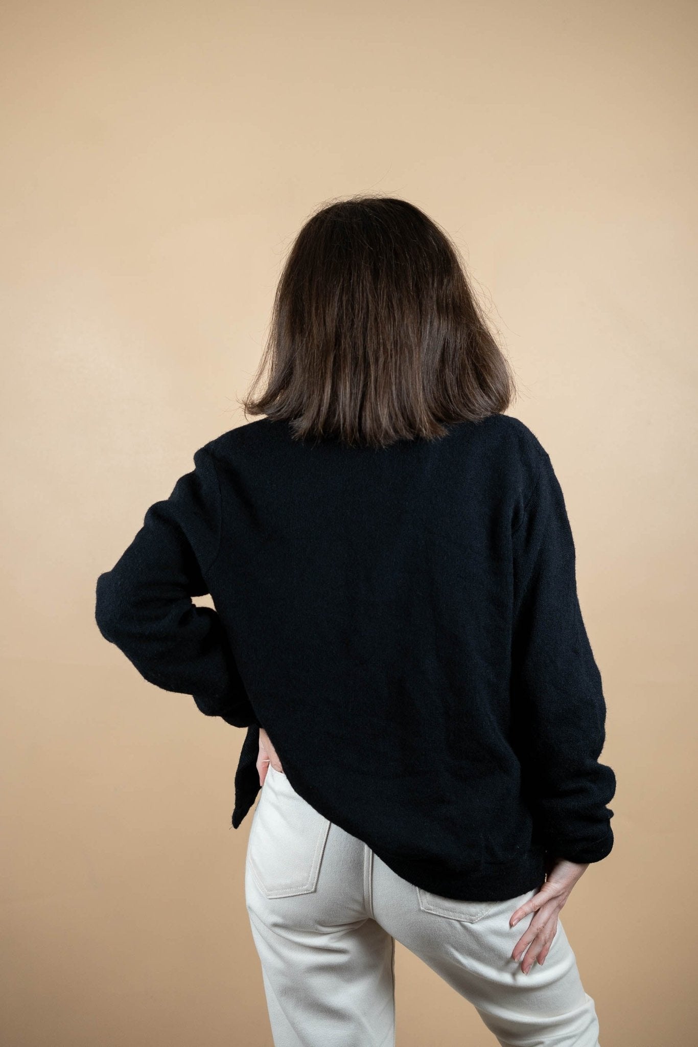 Cardigan Lacoste Vintage ref: 1658 - NOIR - M - amifrip - Friperie en ligne et vêtements vintage