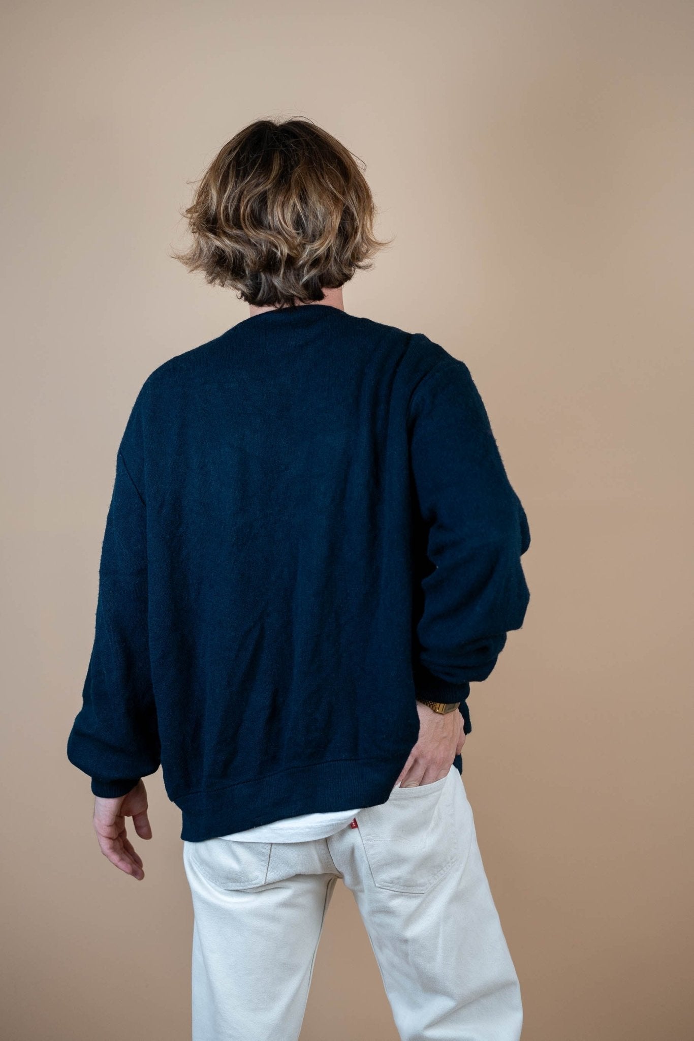 Cardigan Lacoste Vintage ref: 1660 - BLEU MARINE - L - amifrip - Friperie en ligne et vêtements vintage