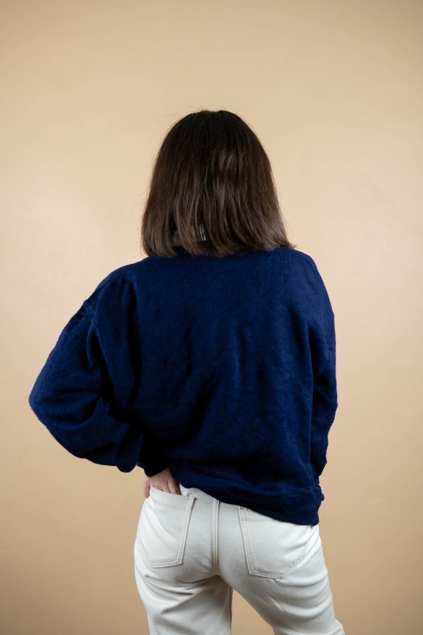 Cardigan Lacoste Vintage ref: 1664 - BLEU MARINE - XL - amifrip - Friperie en ligne et vêtements vintage