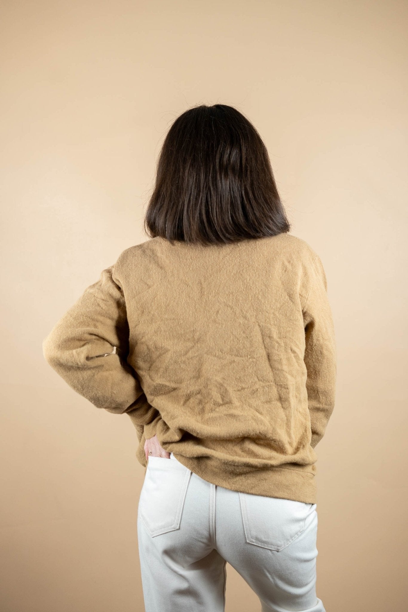 Cardigan Lacoste Vintage ref: 1666 - BEIGE - M - amifrip - Friperie en ligne et vêtements vintage