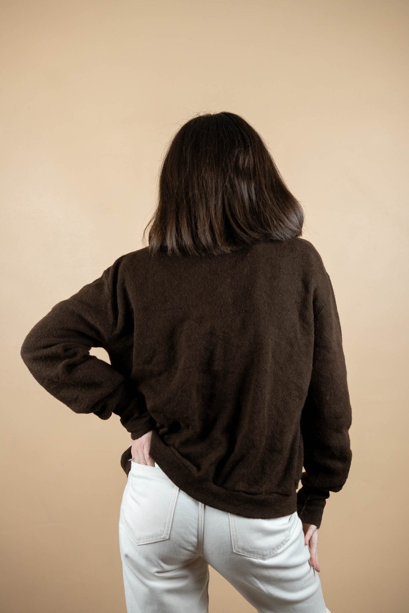 Cardigan Lacoste Vintage ref: 1669 - MARRON - L - amifrip - Friperie en ligne et vêtements vintage