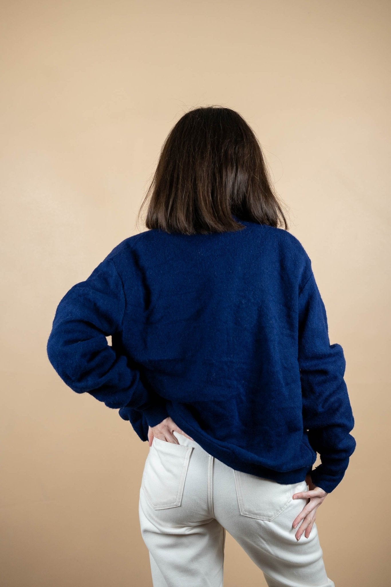 Cardigan Lacoste Vintage ref: 1670 - BLEU MARINE - L - amifrip - Friperie en ligne et vêtements vintage