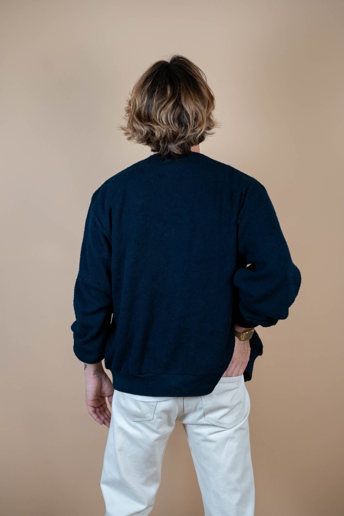 Cardigan Lacoste Vintage ref: 1672 - NOIR - L - amifrip - Friperie en ligne et vêtements vintage