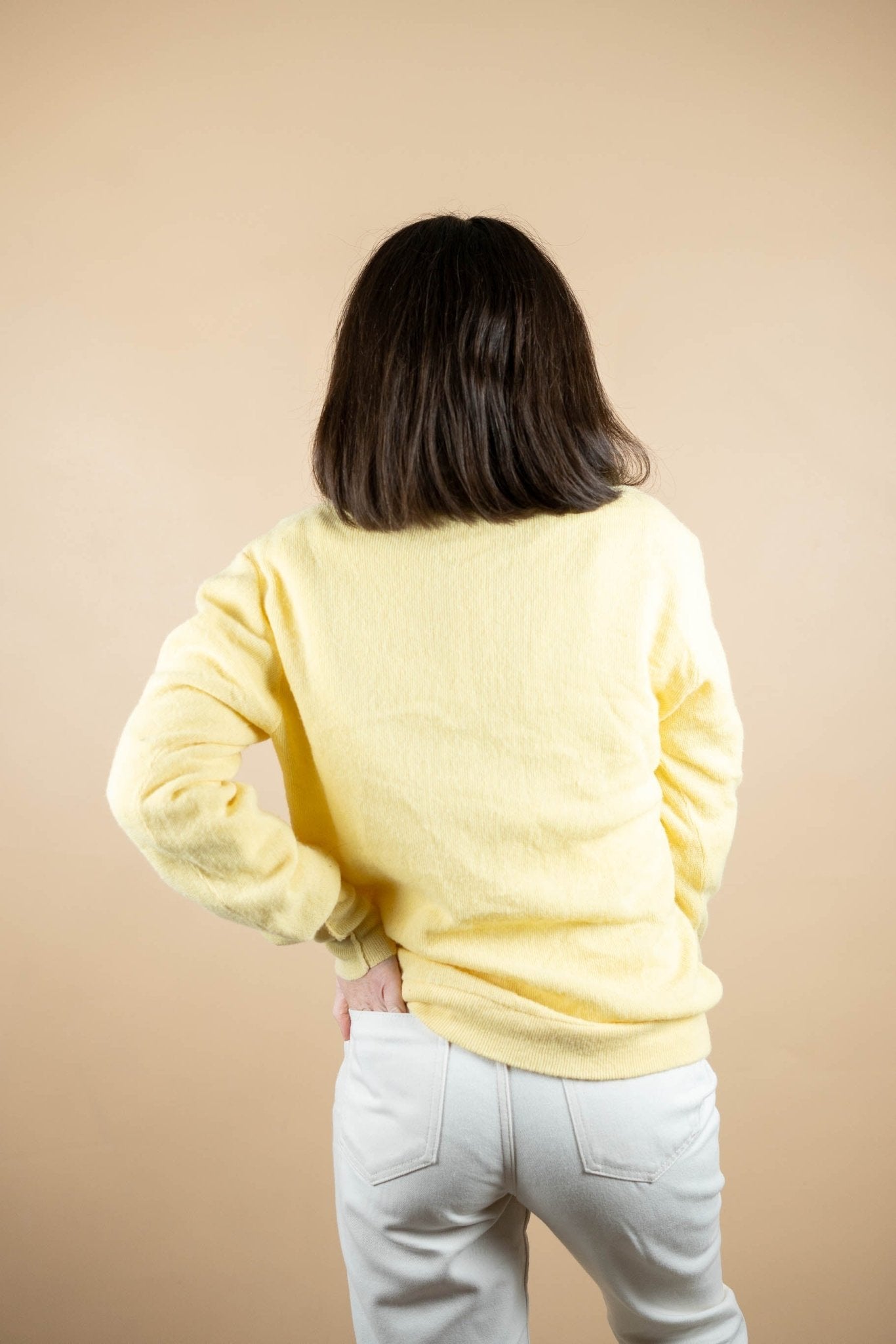 Cardigan Lacoste Vintage ref: 1682 - JAUNE - L - amifrip - Friperie en ligne et vêtements vintage