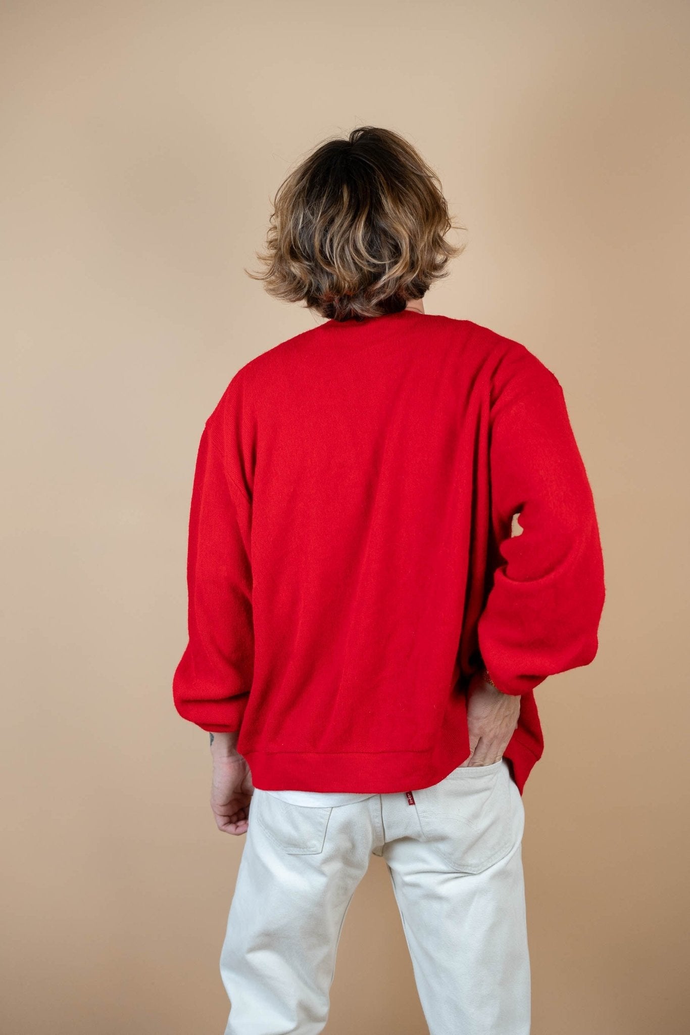 Cardigan Lacoste Vintage ref: 1694 - ROUGE - XL - amifrip - Friperie en ligne et vêtements vintage