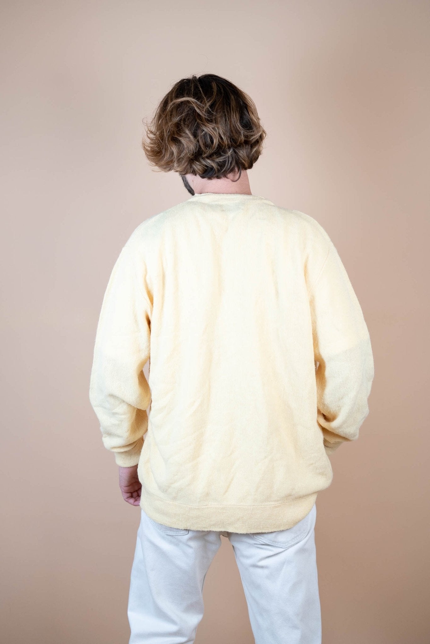 Cardigan Lacoste Vintage ref: 1700 - JAUNE - XL - amifrip - Friperie en ligne et vêtements vintage