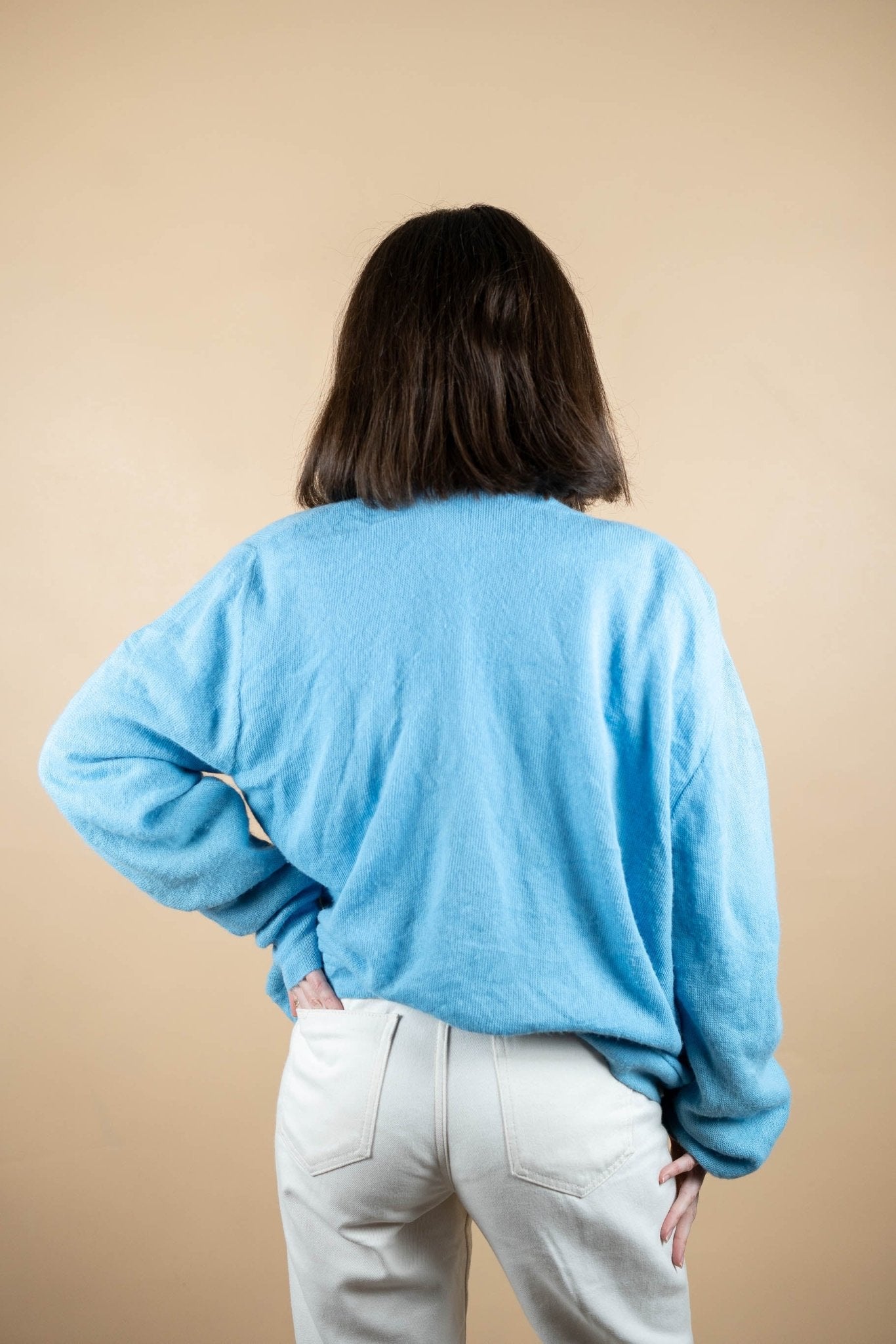 Cardigan Lacoste Vintage ref: 1704 - BLEU - L - amifrip - Friperie en ligne et vêtements vintage