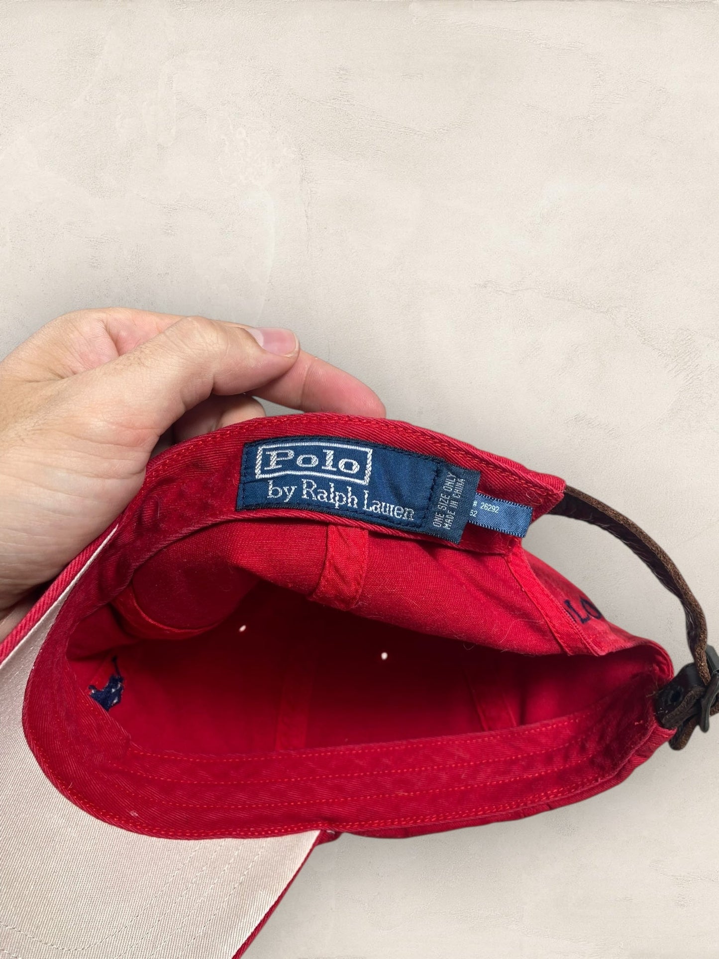 Casquette Polo Ralph Lauren Rouge TAILLE UNIQUE Ref:3027 - Rouge - TAILLE UNIQUE - amifrip - Friperie en ligne et vêtements vintage