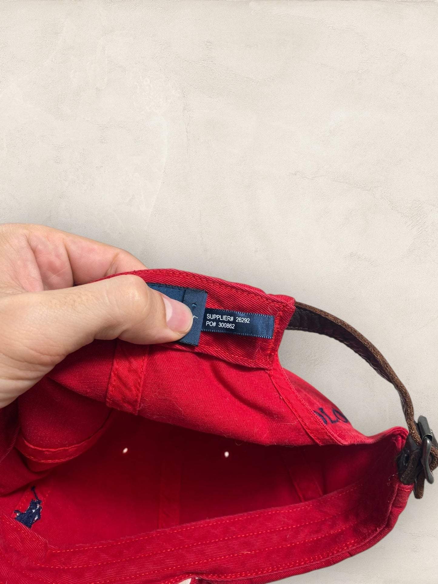 Casquette Polo Ralph Lauren Rouge TAILLE UNIQUE Ref:3027 - Rouge - TAILLE UNIQUE - amifrip - Friperie en ligne et vêtements vintage