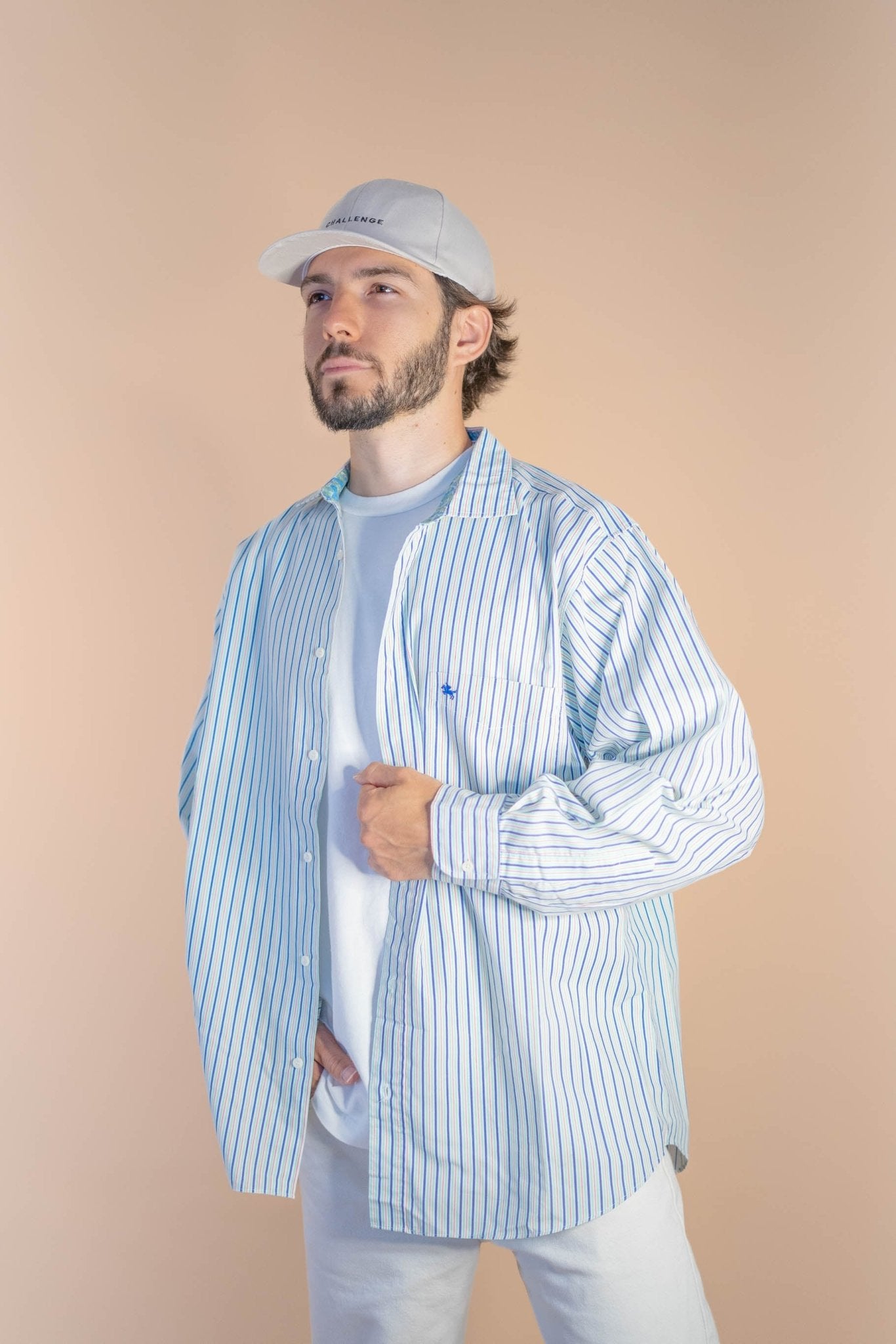 Chemise à Rayures Homme 630 - BLEU - XL - amifrip - Friperie en ligne et vêtements vintage