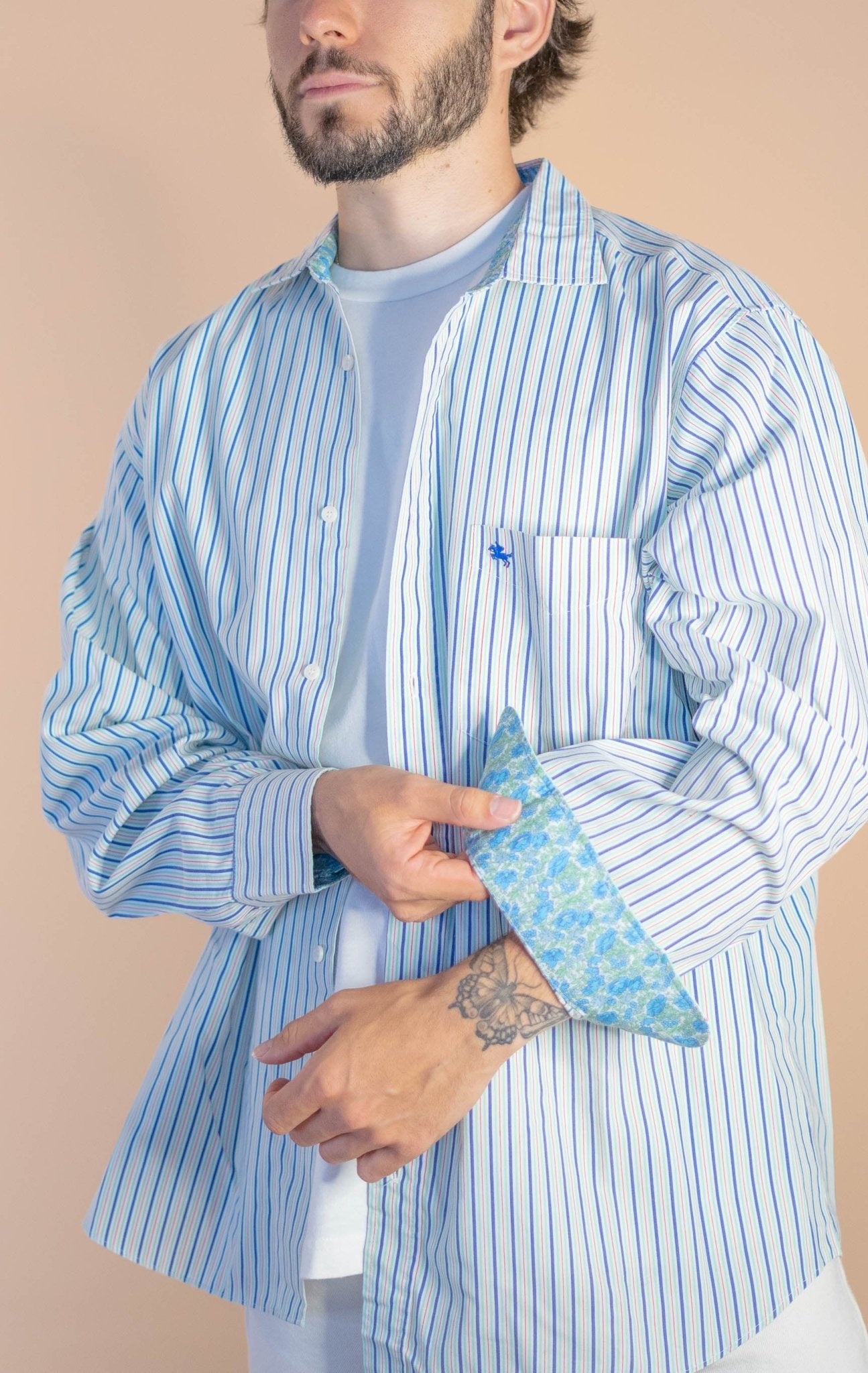 Chemise à Rayures Homme 630 - BLEU - XL - amifrip - Friperie en ligne et vêtements vintage
