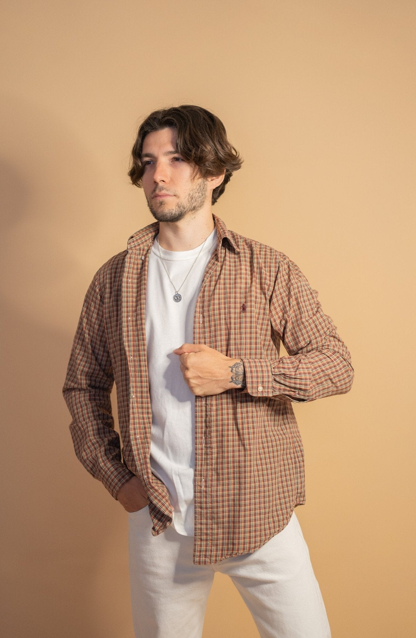 Chemise Bordeaux Ralph Lauren Homme 1004 - BORDEAUX - S - amifrip - Friperie en ligne et vêtements vintage