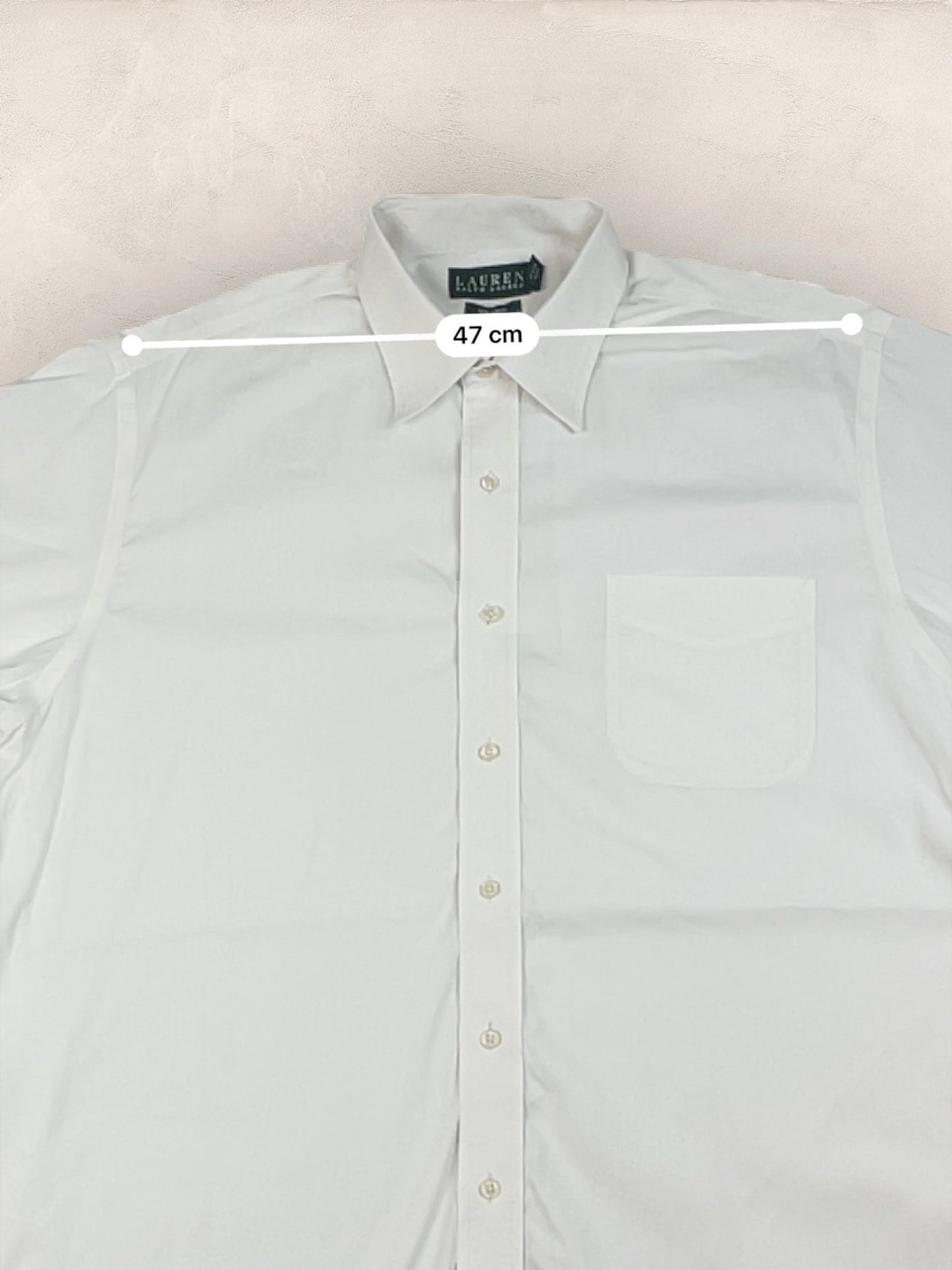 Chemise Homme Ralph Lauren BLANC en Coton XL Ref:2804 - BLANC - XL - amifrip