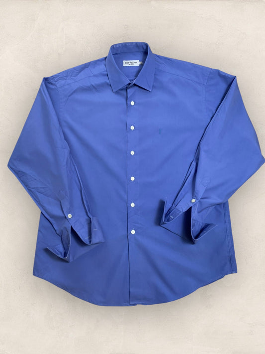 Chemise Homme Yves Saint - Laurent Bleu XL Ref:2922 - Bleu - XL - amifrip - Friperie en ligne et vêtements vintage