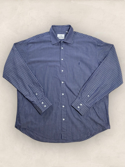 Chemise Homme Yves Saint - Laurent Bleu XXL Ref:2924 - Bleu - XXL - amifrip - Friperie en ligne et vêtements vintage