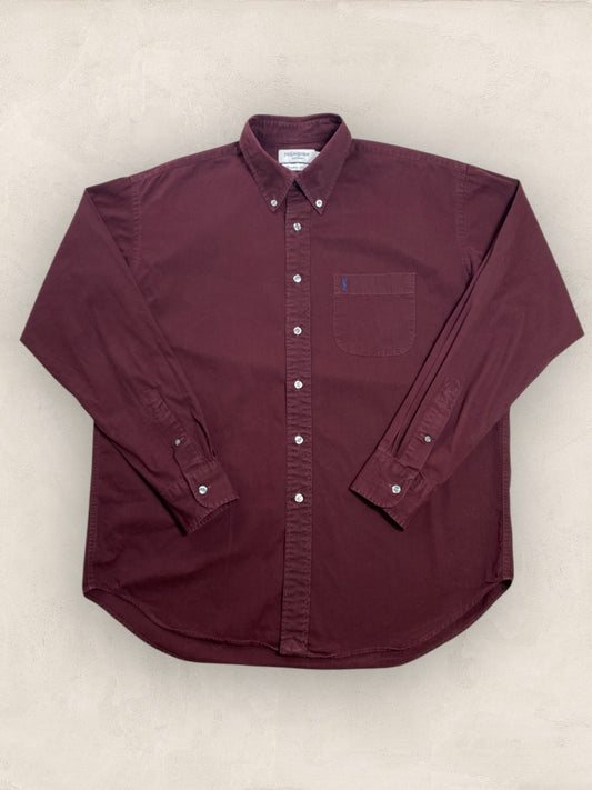 Chemise Homme Yves Saint - Laurent Bordeaux L Ref:2920 - Bordeaux - L - amifrip - Friperie en ligne et vêtements vintage