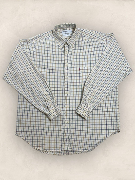 Chemise Homme Yves Saint - Laurent Creme L Ref:2919 - Creme - L - amifrip - Friperie en ligne et vêtements vintage