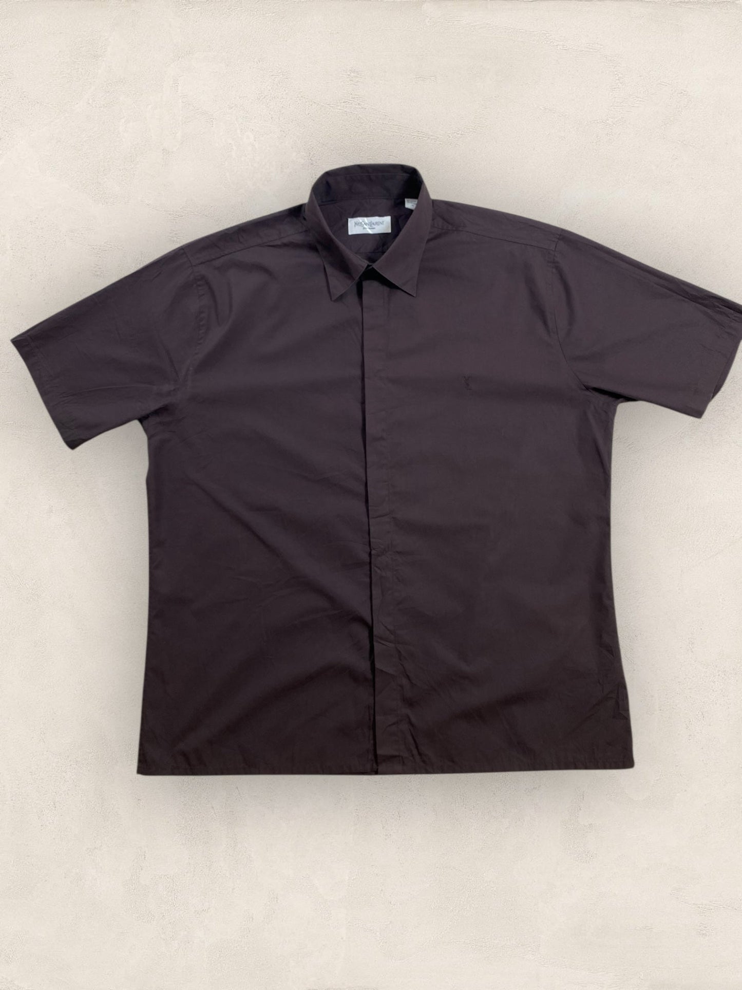 Chemise Homme Yves Saint - Laurent Marron XL Ref:2925 - Marron - XL - amifrip - Friperie en ligne et vêtements vintage