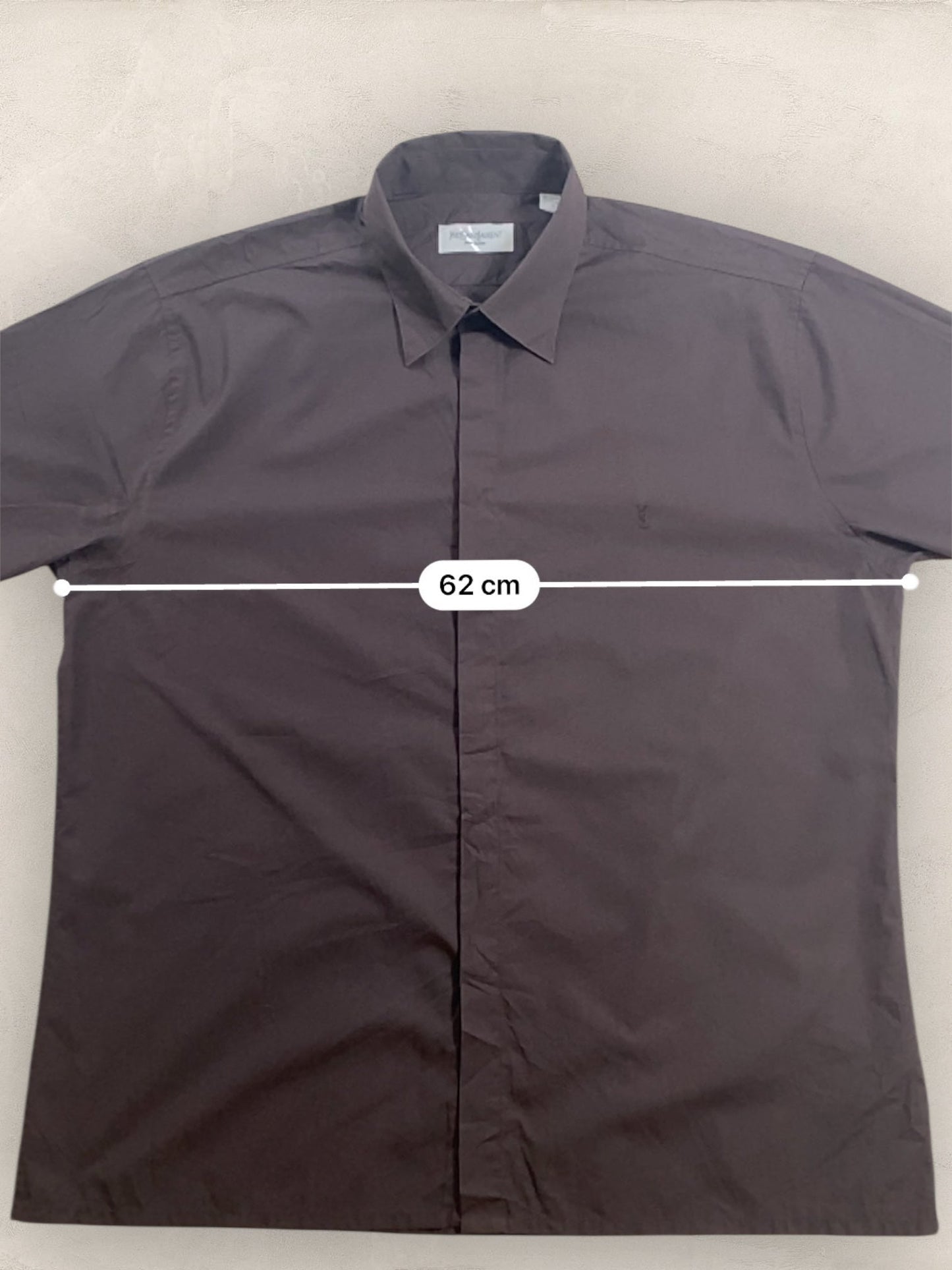Chemise Homme Yves Saint - Laurent Marron XL Ref:2925 - Marron - XL - amifrip - Friperie en ligne et vêtements vintage