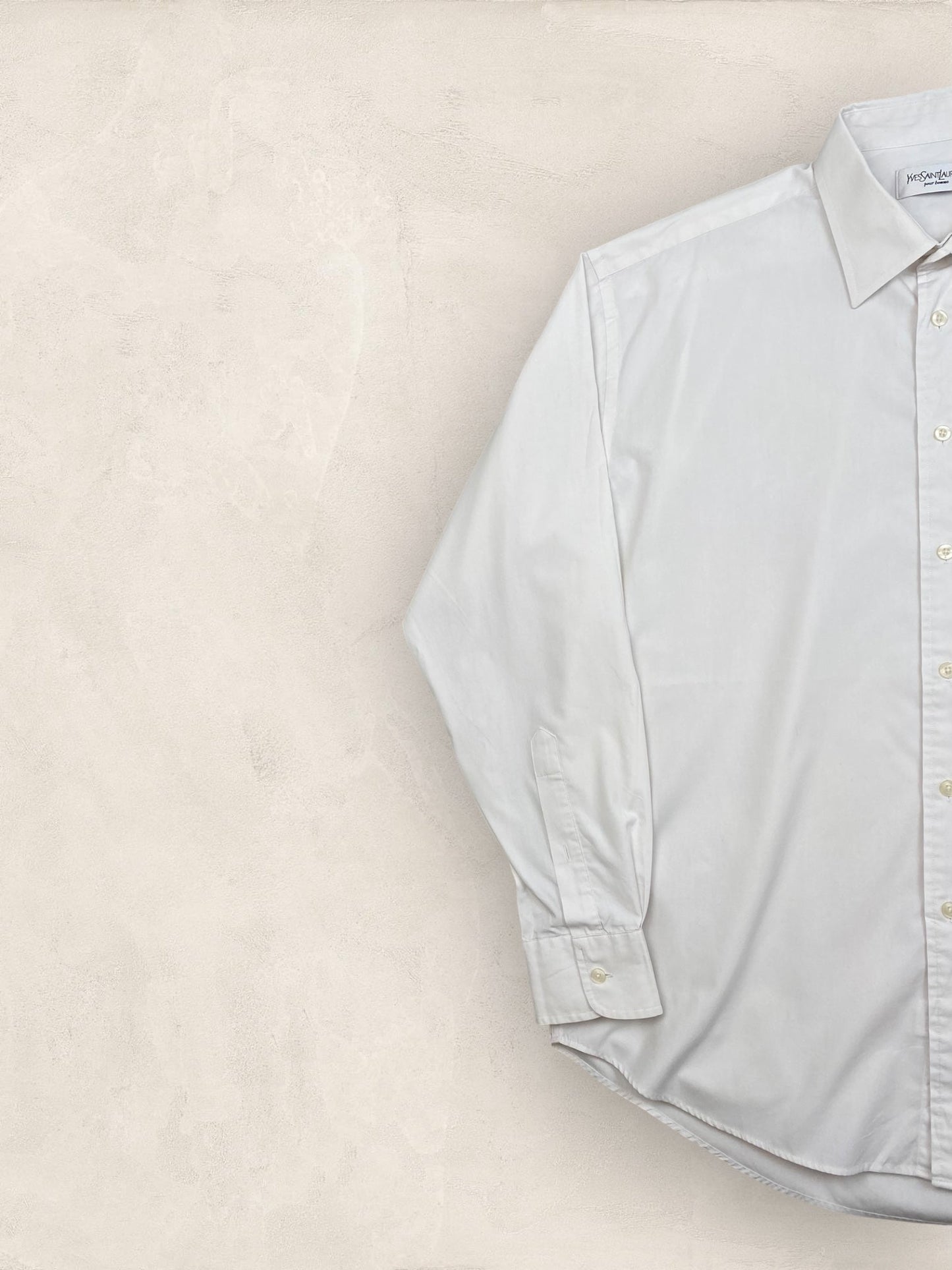 Chemise Homme Yves Saint - Laurent Vintage Blanc L Ref:2937 - Blanc - L - amifrip